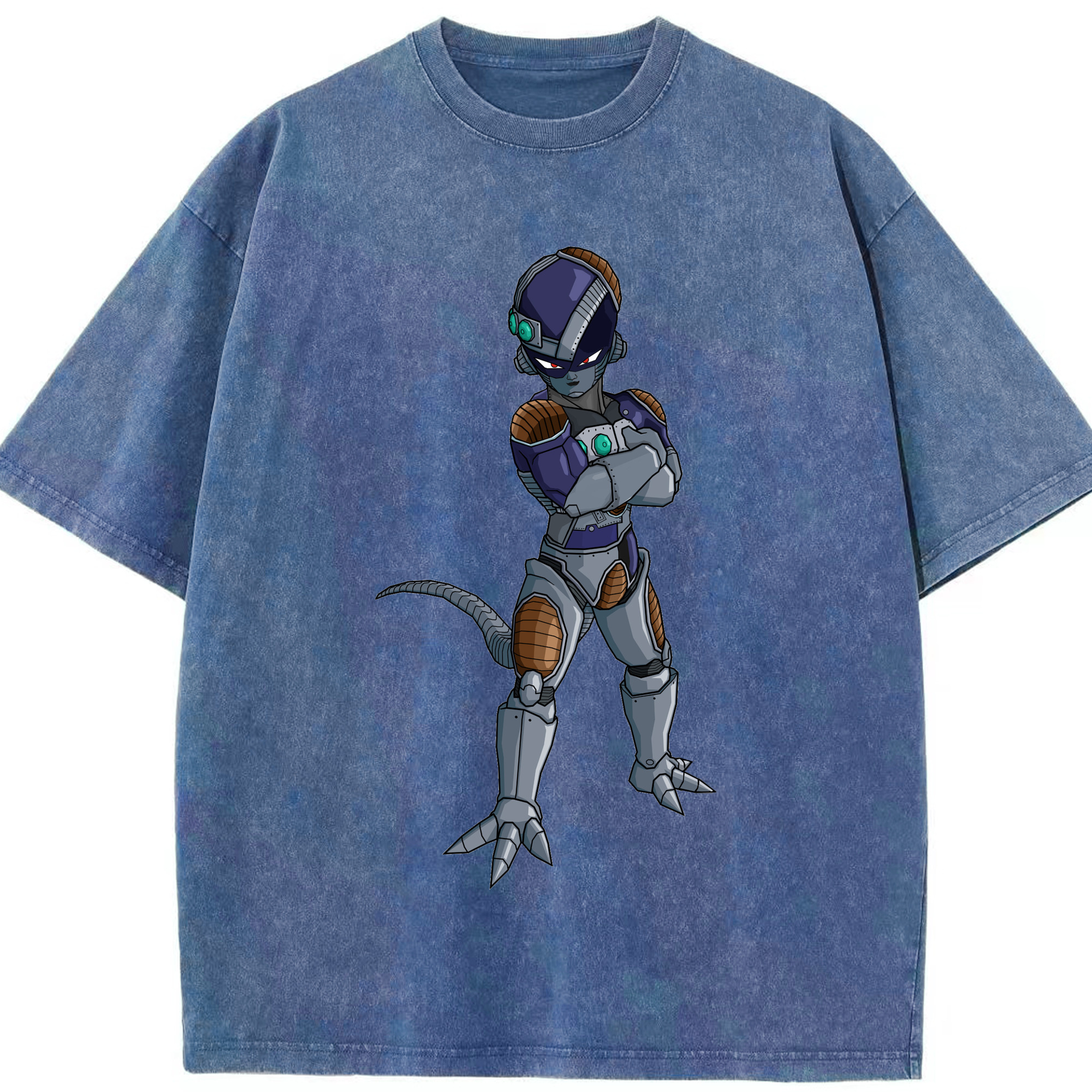 （画像用） ドラゴンボール フリーザ DRAGON BALL Frieza 綿100% ヴィンテージ風 半袖Tシャツ（フロントプリント）