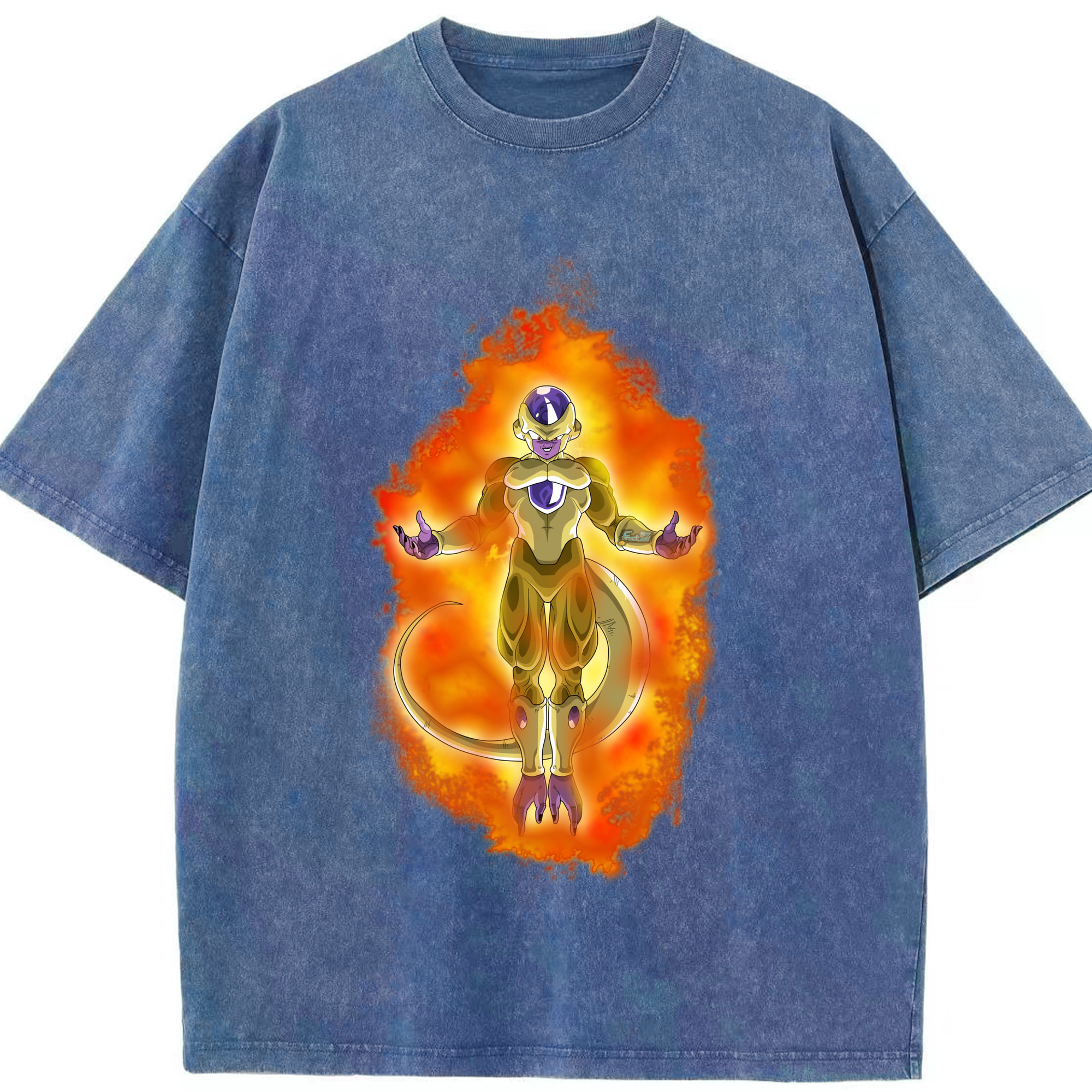 （画像用） ドラゴンボール フリーザ DRAGON BALL Frieza 綿100% ヴィンテージ風 半袖Tシャツ（フロントプリント）
