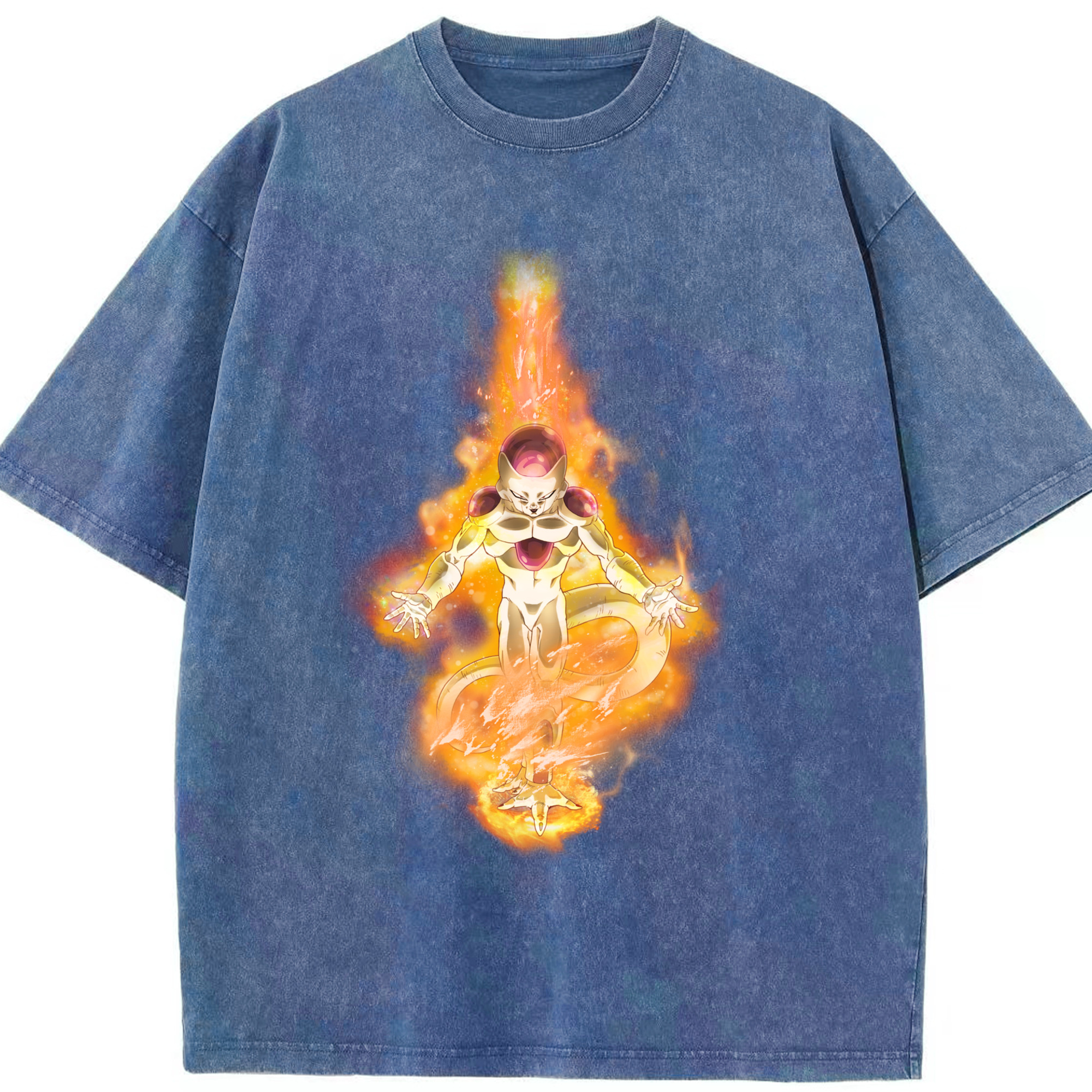 （画像用） ドラゴンボール フリーザ DRAGON BALL Frieza 綿100% ヴィンテージ風 半袖Tシャツ（フロントプリント）