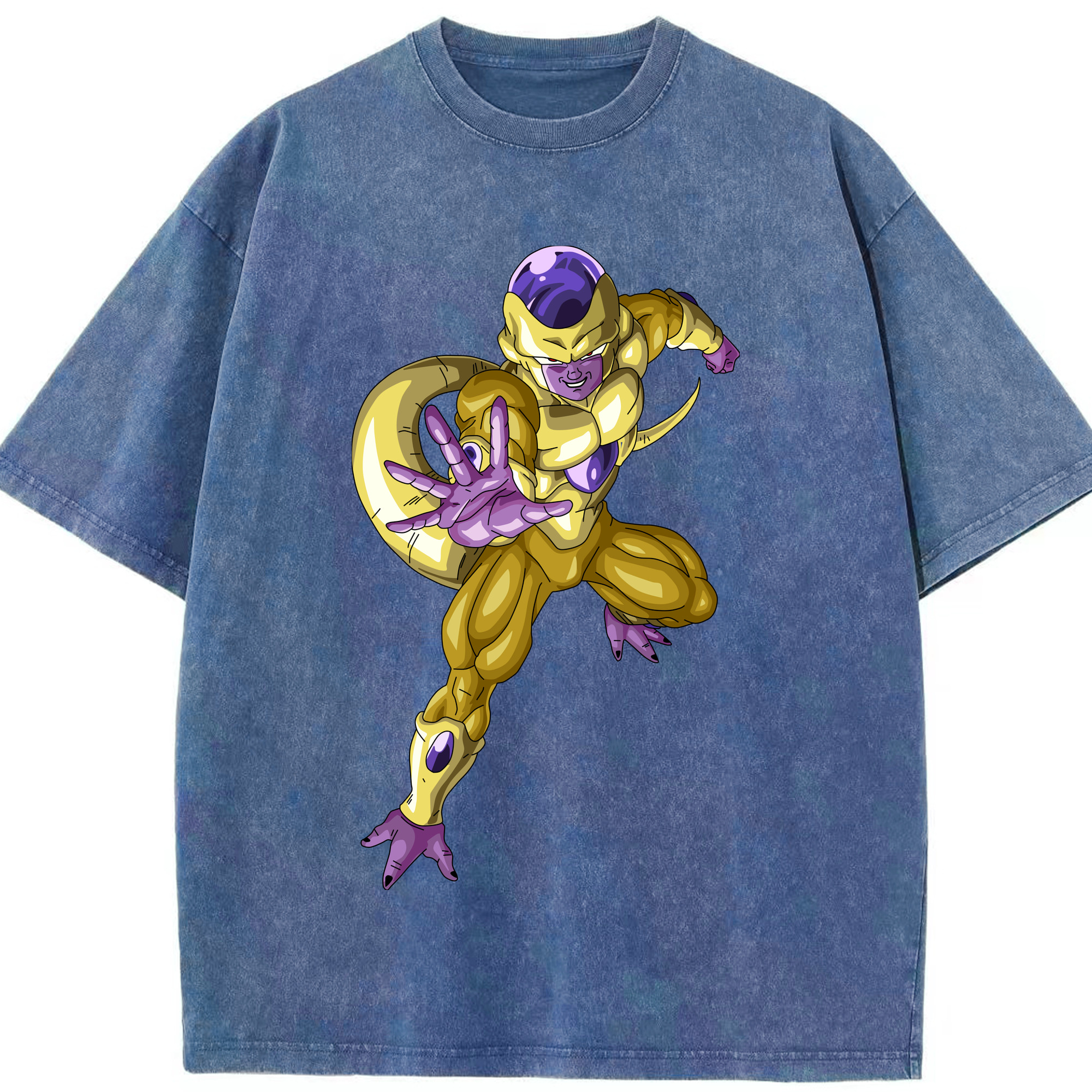 （画像用） ドラゴンボール フリーザ DRAGON BALL Frieza 綿100% ヴィンテージ風 半袖Tシャツ（フロントプリント）