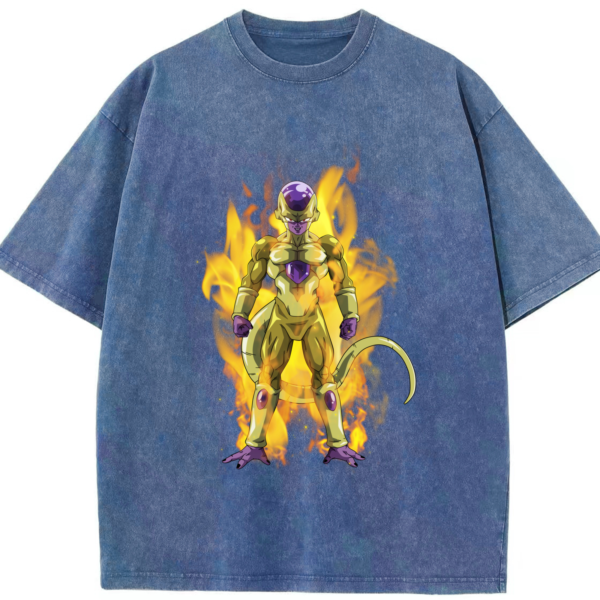 （画像用） ドラゴンボール フリーザ DRAGON BALL Frieza 綿100% ヴィンテージ風 半袖Tシャツ（フロントプリント）