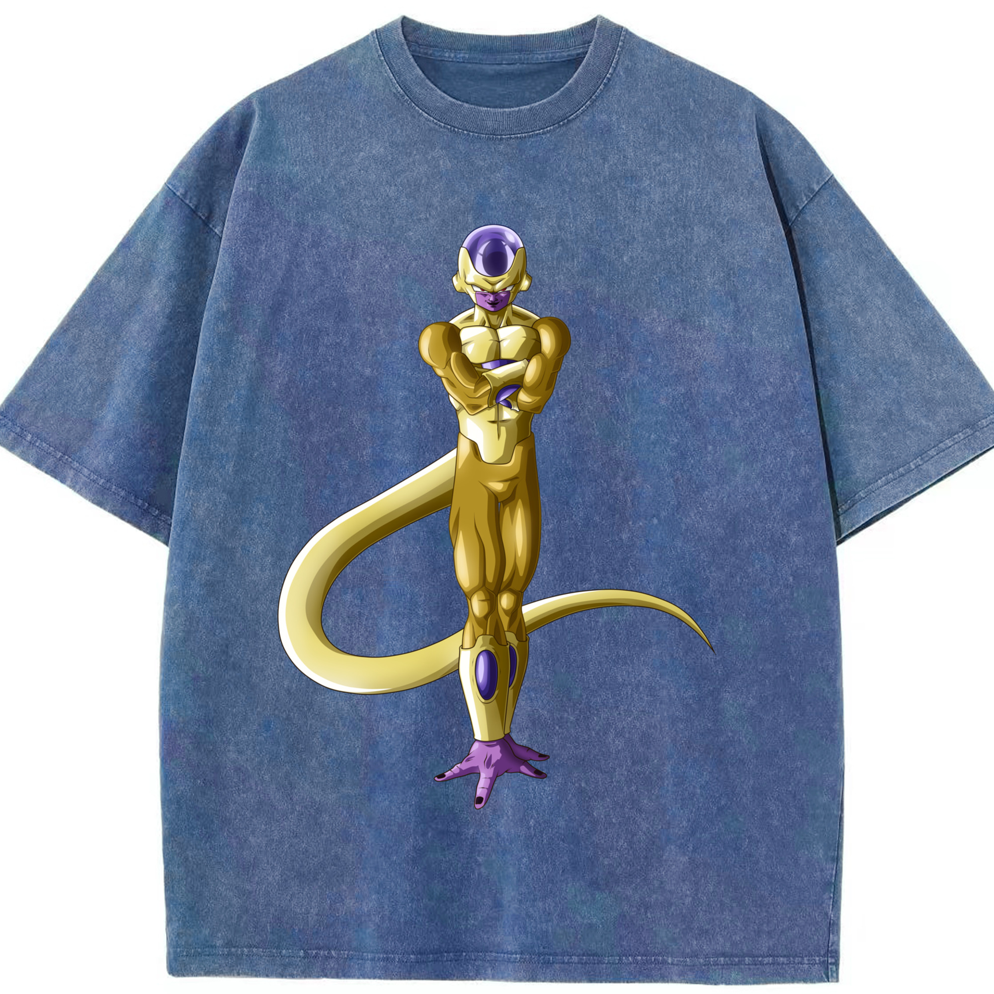 （画像用） ドラゴンボール フリーザ DRAGON BALL Frieza 綿100% ヴィンテージ風 半袖Tシャツ（フロントプリント）