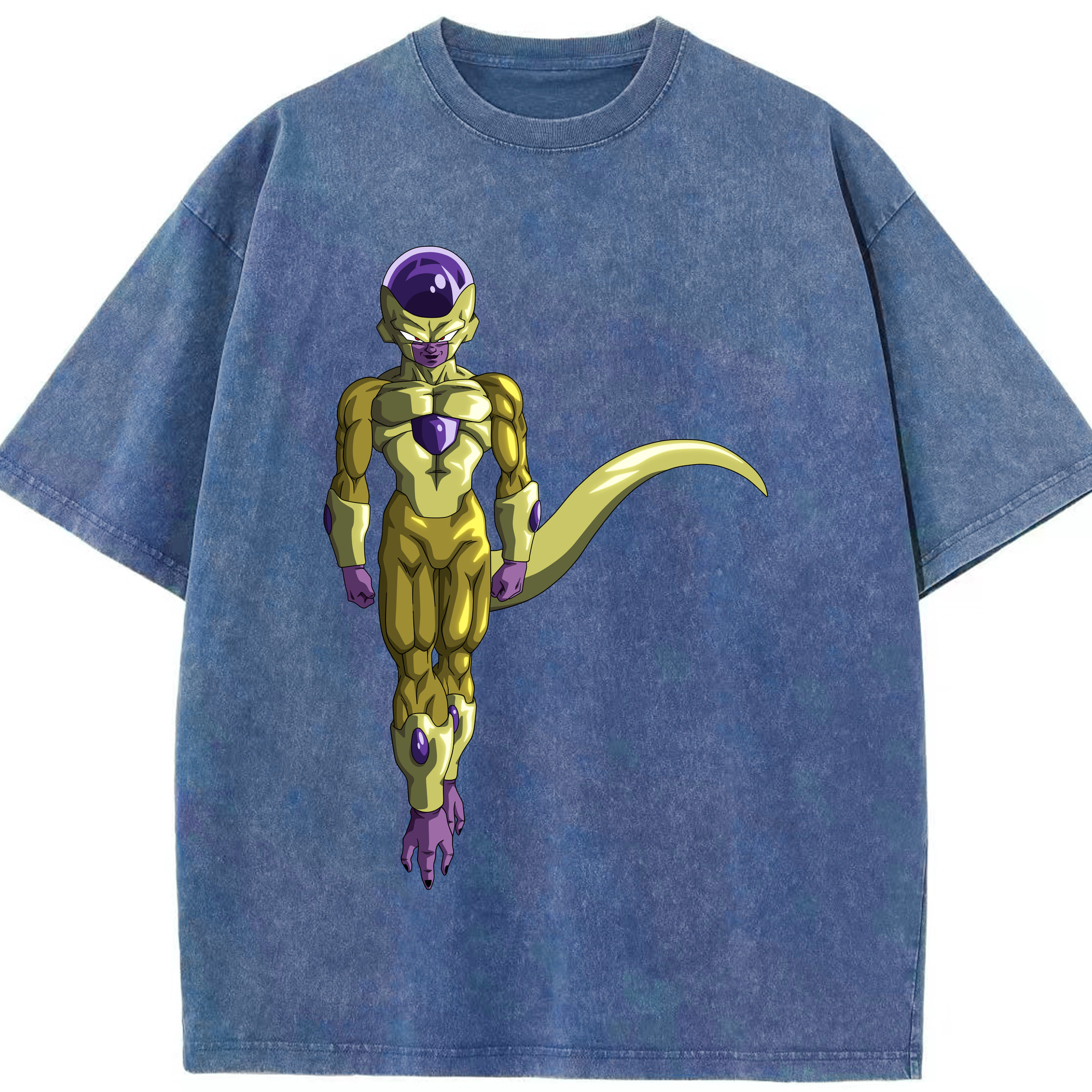 （画像用） ドラゴンボール フリーザ DRAGON BALL Frieza 綿100% ヴィンテージ風 半袖Tシャツ（フロントプリント）