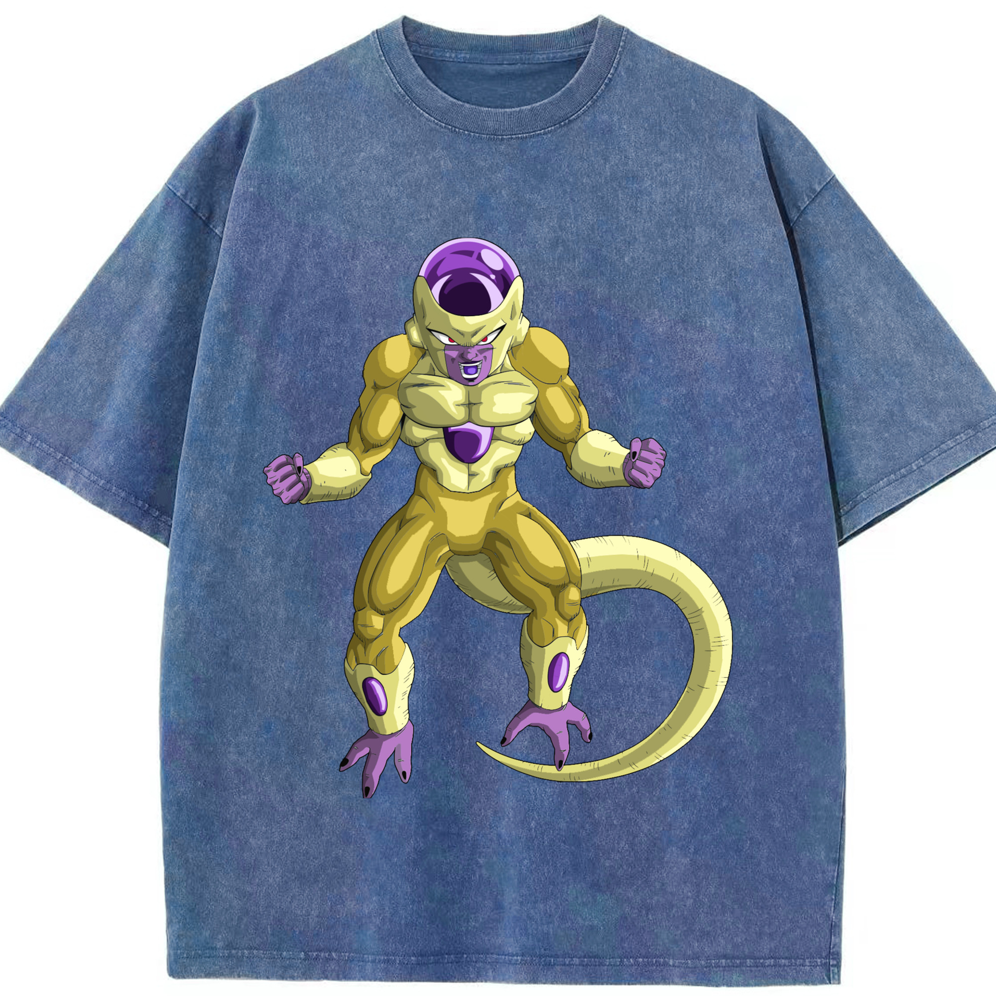 （画像用） ドラゴンボール フリーザ DRAGON BALL Frieza 綿100% ヴィンテージ風 半袖Tシャツ（フロントプリント）