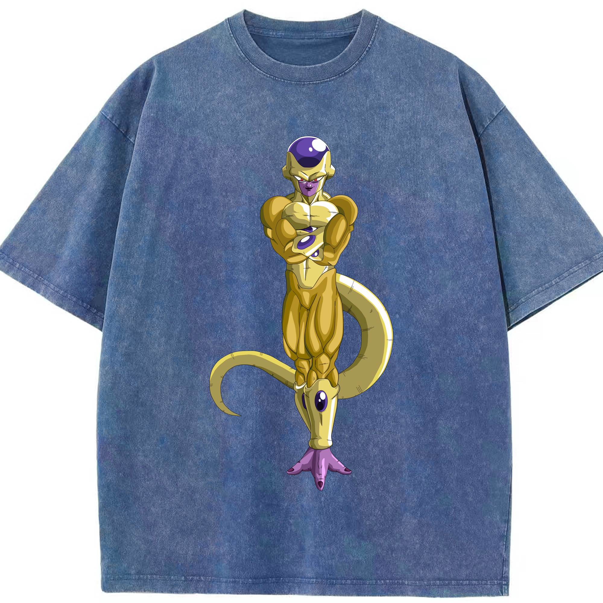 （画像用） ドラゴンボール フリーザ DRAGON BALL Frieza 綿100% ヴィンテージ風 半袖Tシャツ（フロントプリント）