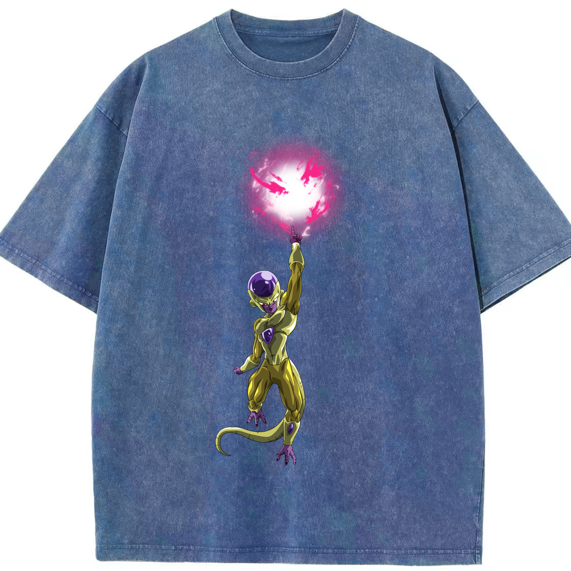 （画像用） ドラゴンボール フリーザ DRAGON BALL Frieza 綿100% ヴィンテージ風 半袖Tシャツ（フロントプリント）