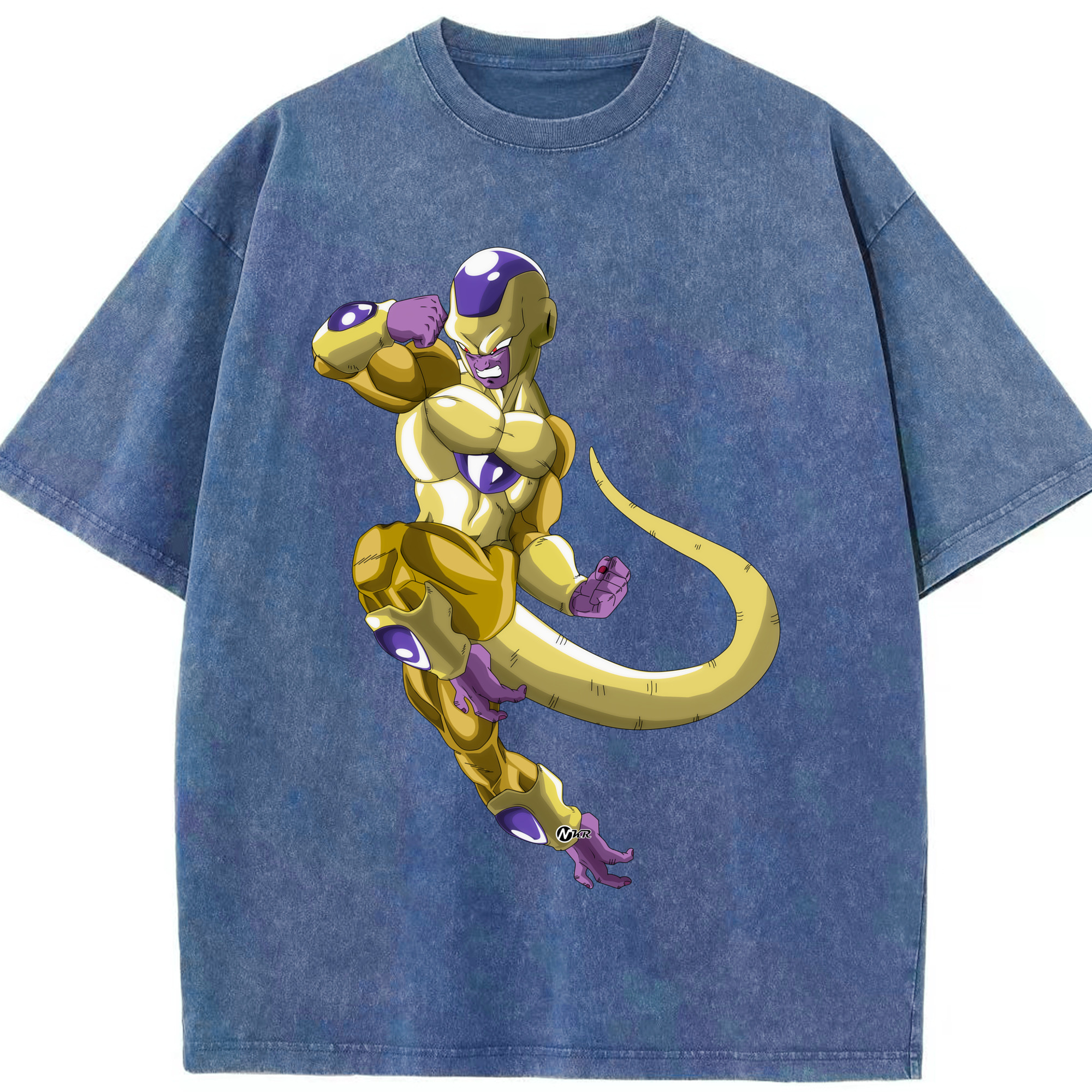 （画像用） ドラゴンボール フリーザ DRAGON BALL Frieza 綿100% ヴィンテージ風 半袖Tシャツ（フロントプリント）