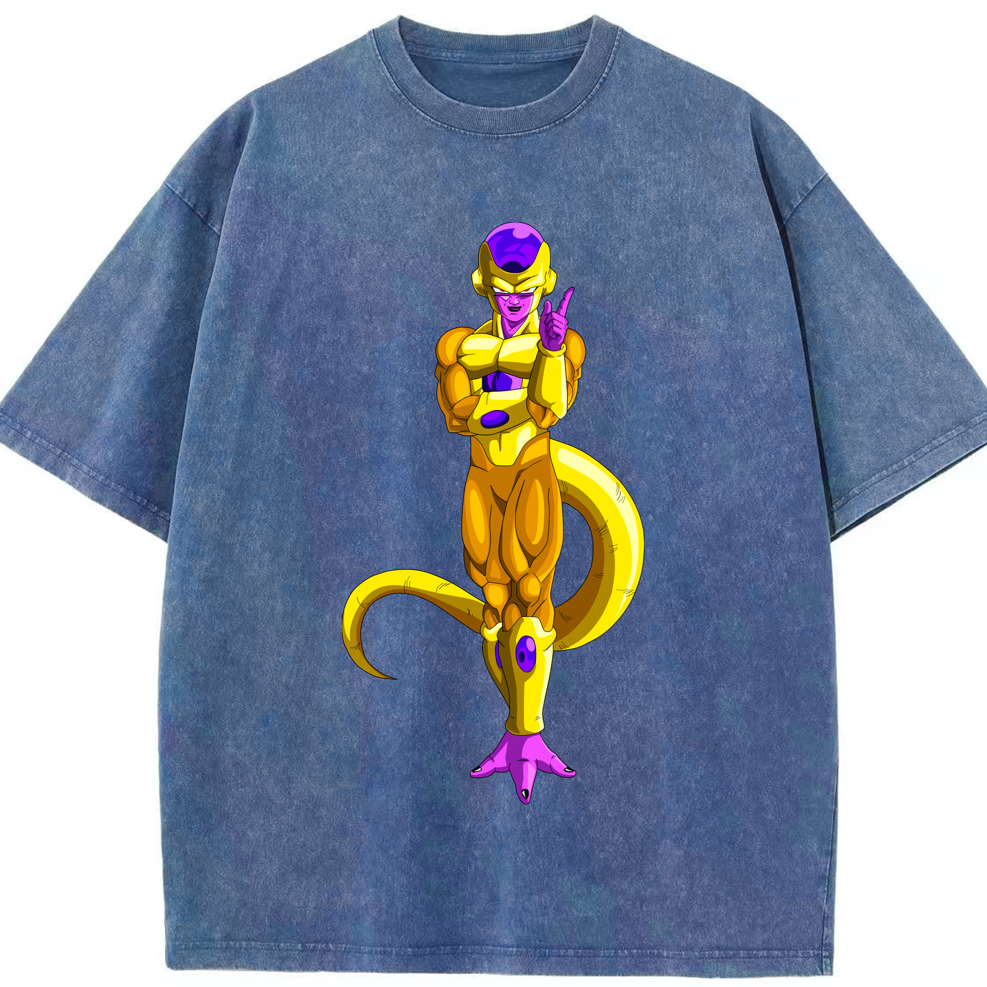 （画像用） ドラゴンボール フリーザ DRAGON BALL Frieza 綿100% ヴィンテージ風 半袖Tシャツ（フロントプリント）