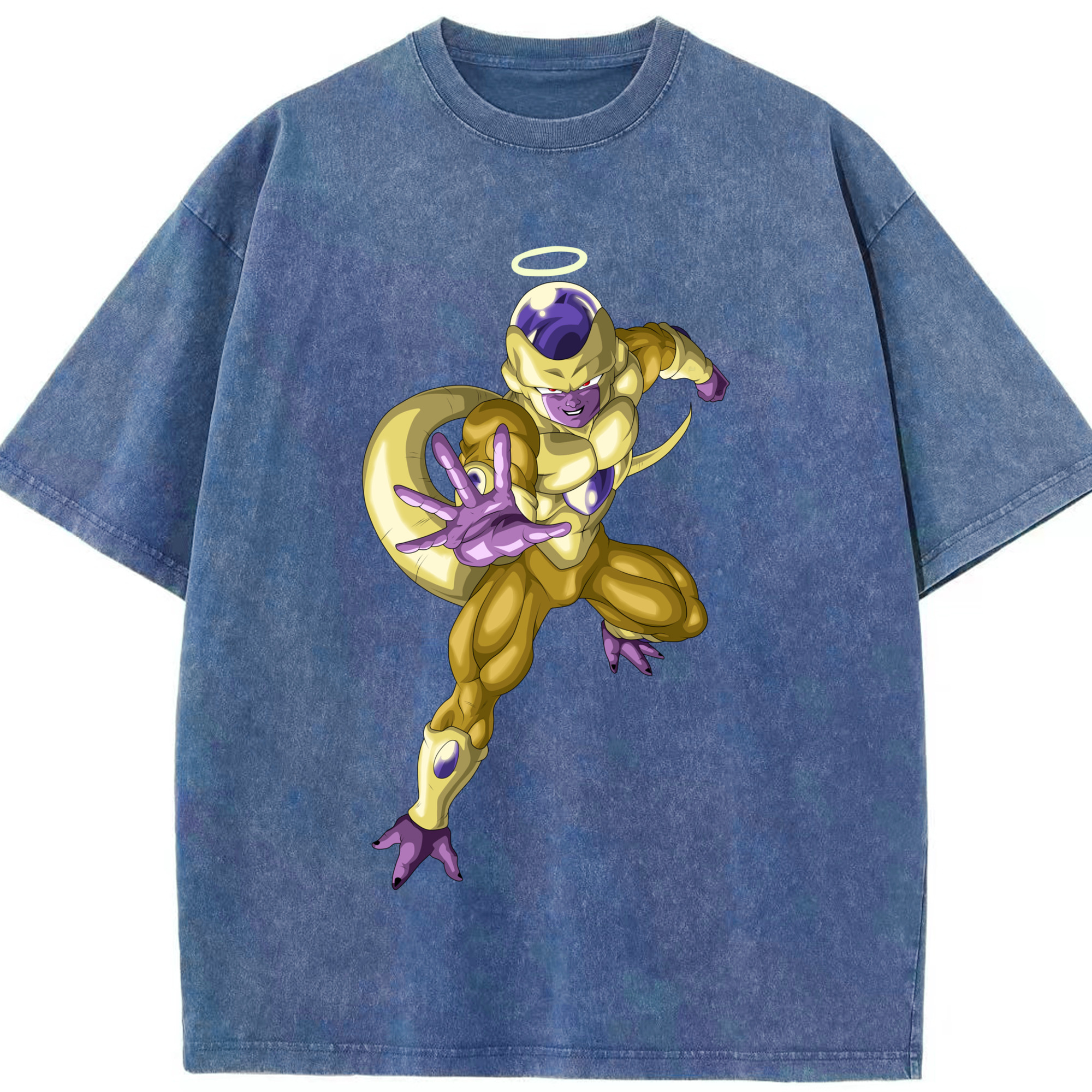 （画像用） ドラゴンボール フリーザ DRAGON BALL Frieza 綿100% ヴィンテージ風 半袖Tシャツ（フロントプリント）