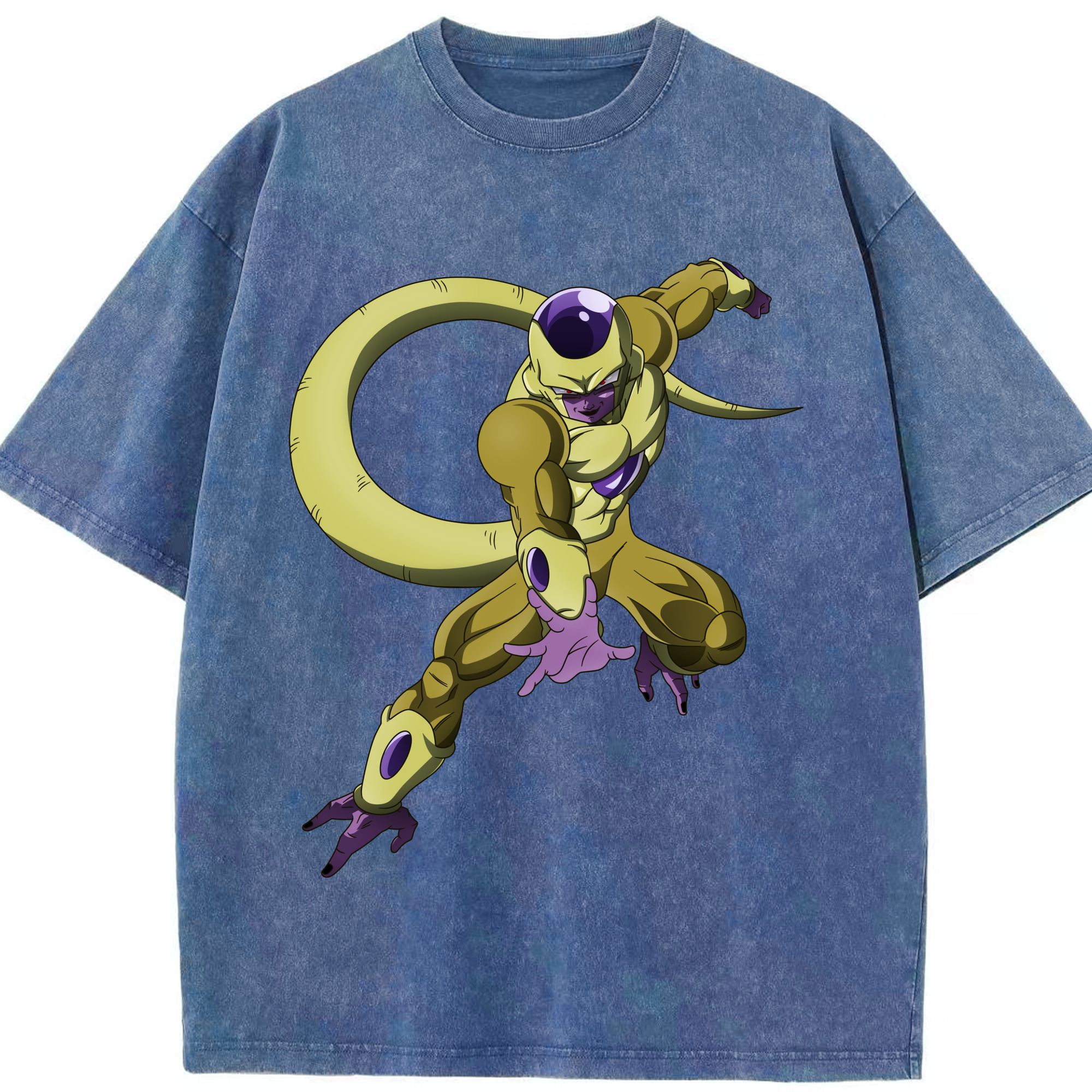 （画像用） ドラゴンボール フリーザ DRAGON BALL Frieza 綿100% ヴィンテージ風 半袖Tシャツ（フロントプリント）