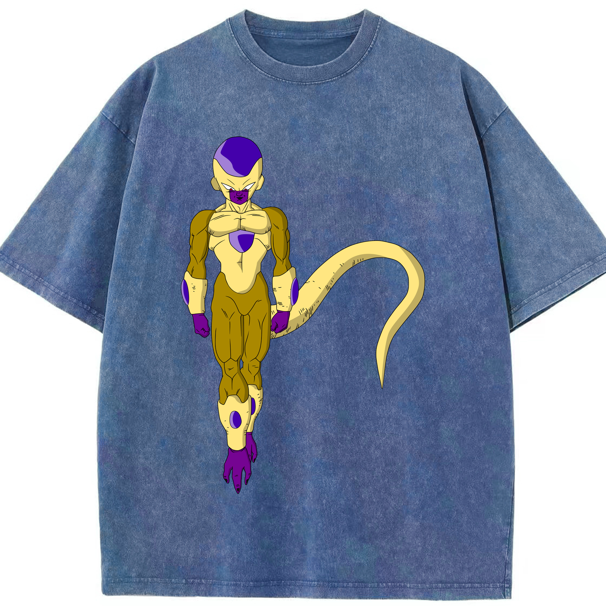 （画像用） ドラゴンボール フリーザ DRAGON BALL Frieza 綿100% ヴィンテージ風 半袖Tシャツ（フロントプリント）