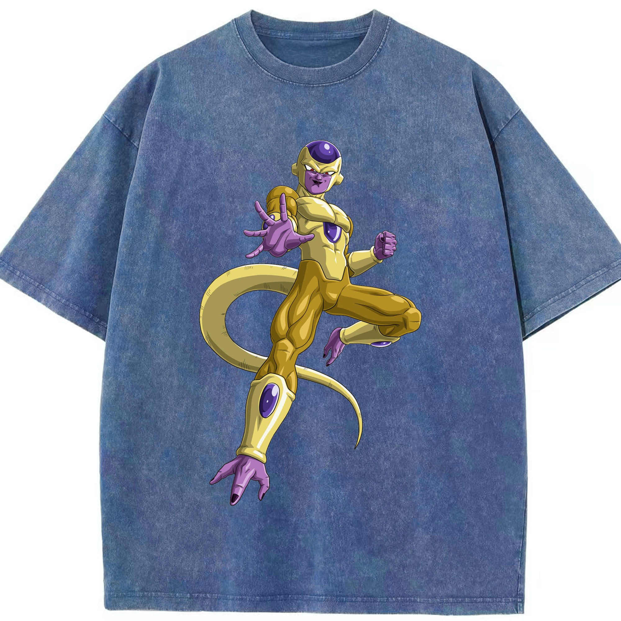 （画像用） ドラゴンボール フリーザ DRAGON BALL Frieza 綿100% ヴィンテージ風 半袖Tシャツ（フロントプリント）