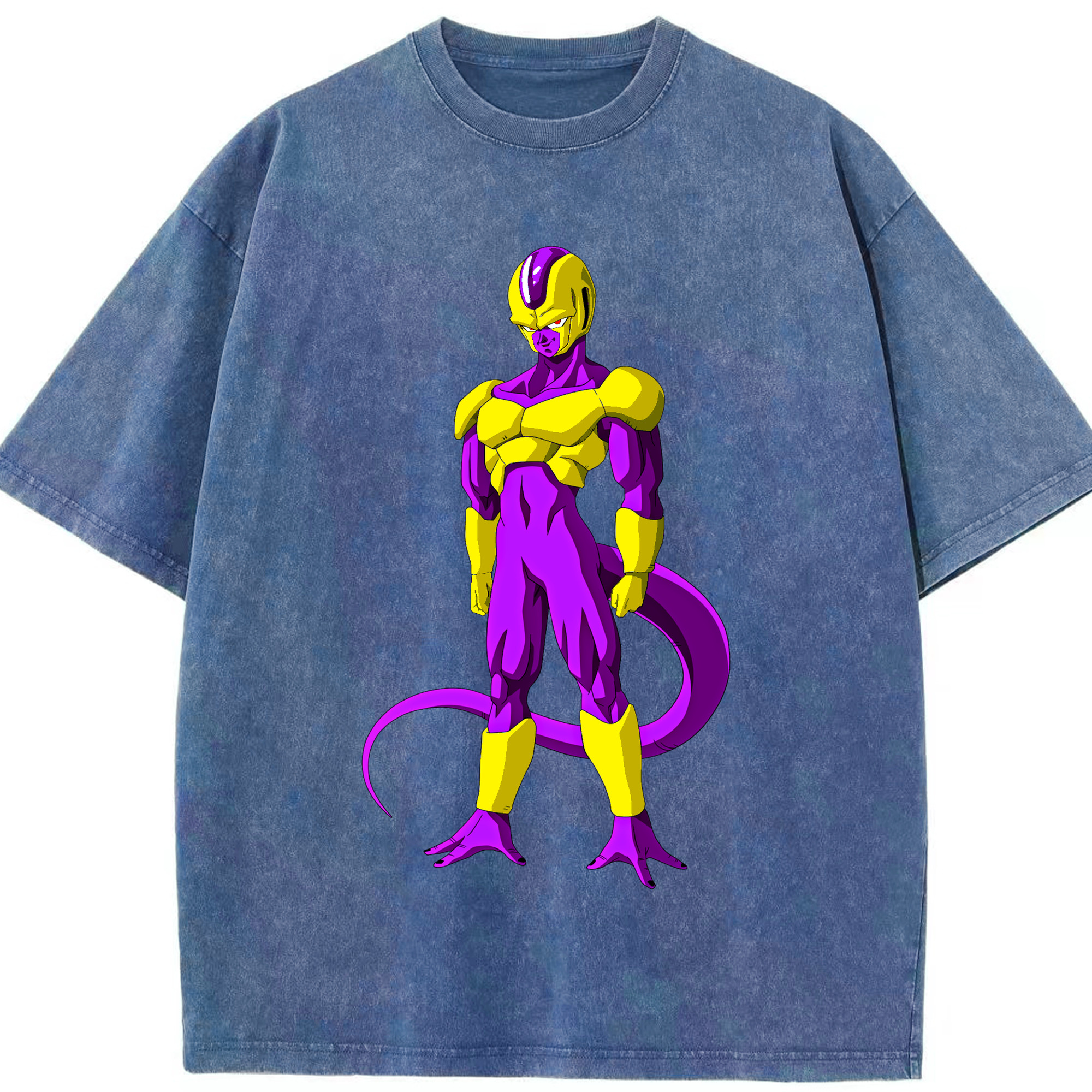 （画像用） ドラゴンボール フリーザ DRAGON BALL Frieza 綿100% ヴィンテージ風 半袖Tシャツ（フロントプリント）