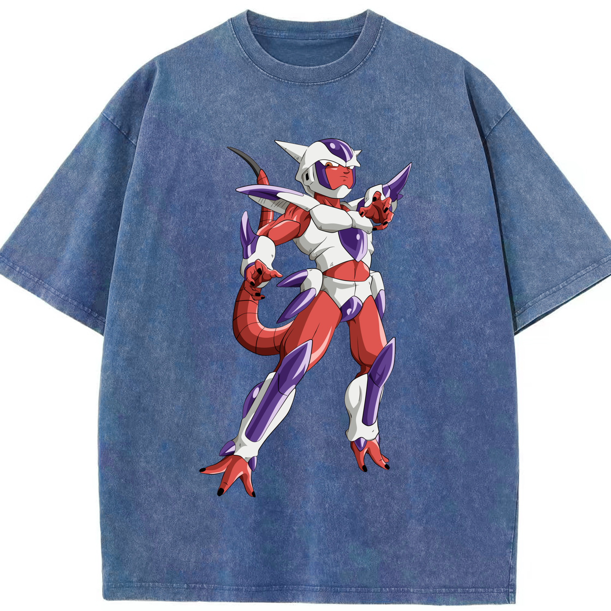 （画像用） ドラゴンボール フリーザ DRAGON BALL Frieza 綿100% ヴィンテージ風 半袖Tシャツ（フロントプリント）