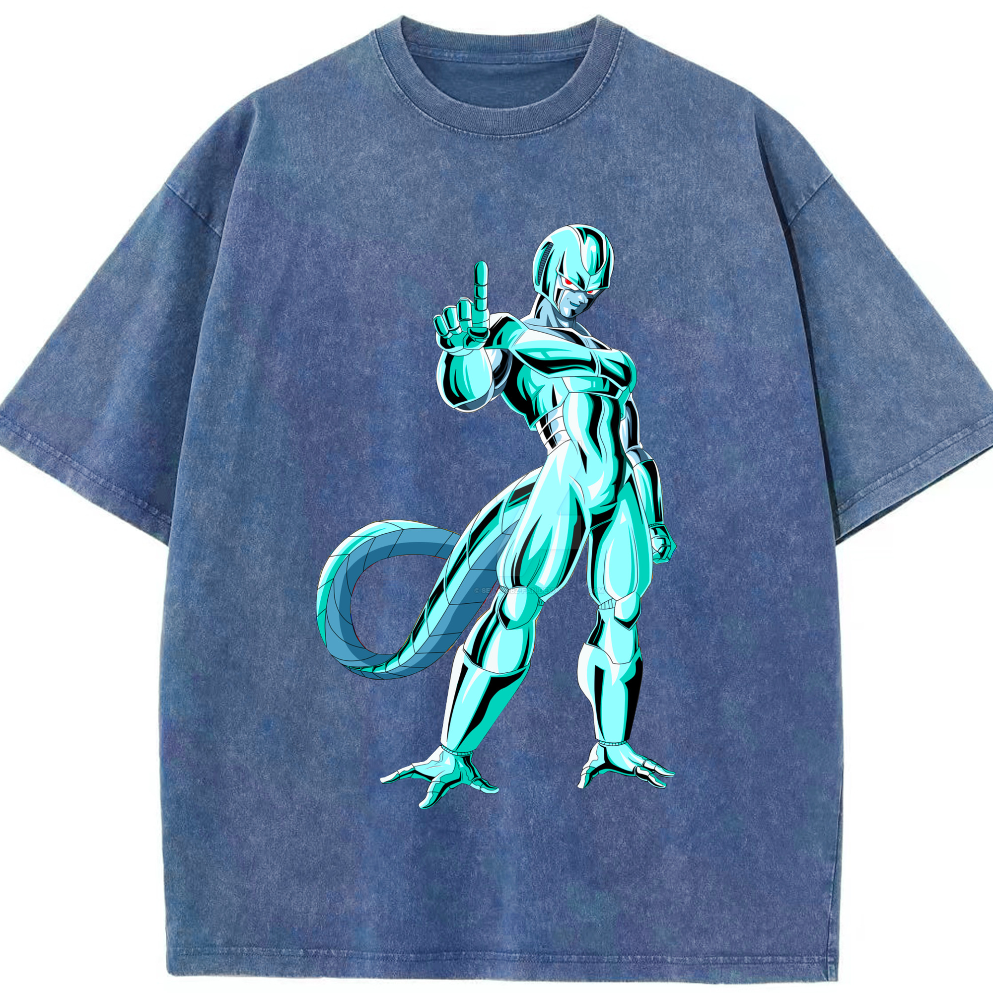 （画像用） ドラゴンボール クウラ DRAGON BALL Cooler Coora 綿100% ヴィンテージ風 半袖Tシャツ（フロントプリント）