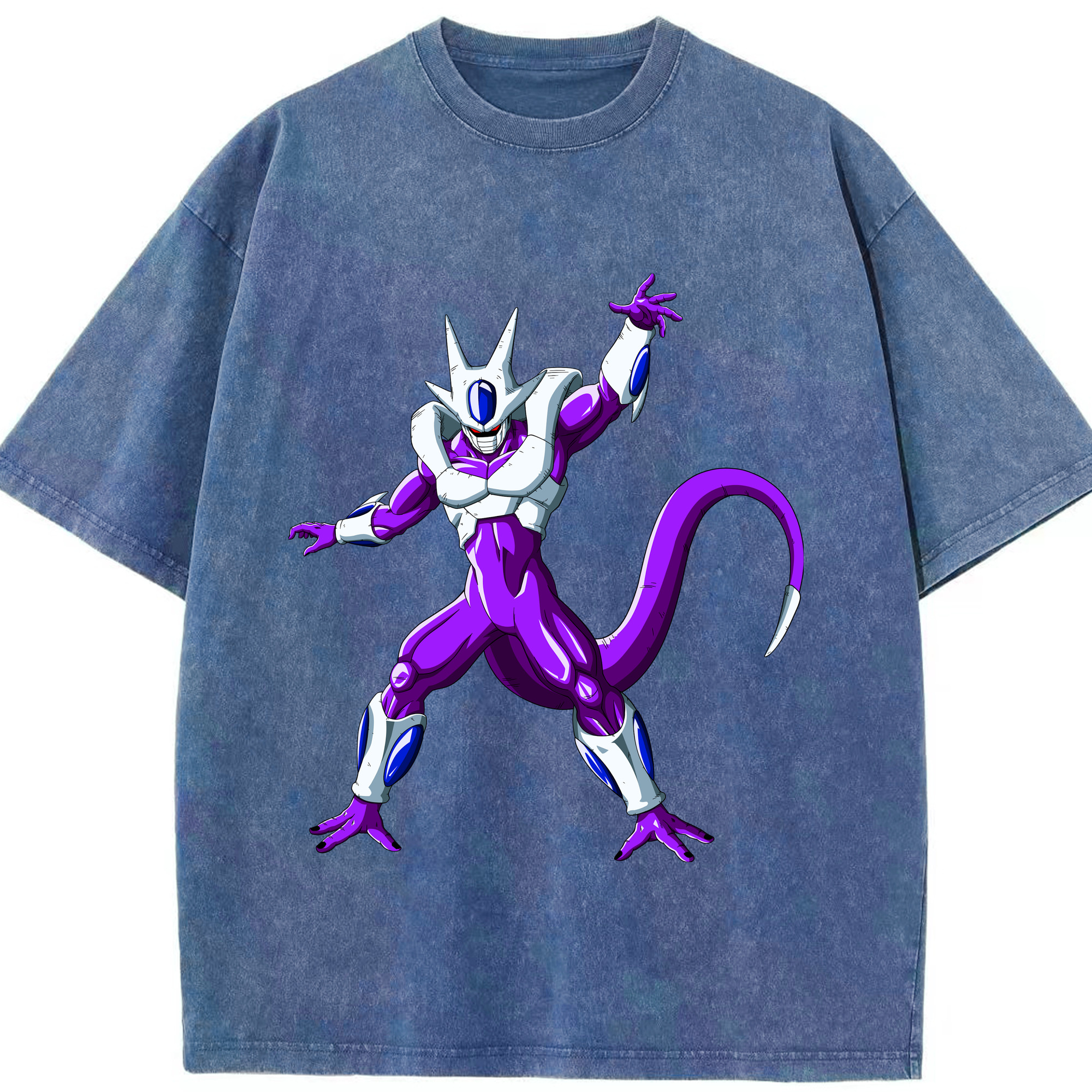 （画像用） ドラゴンボール クウラ DRAGON BALL Cooler Coora 綿100% ヴィンテージ風 半袖Tシャツ（フロントプリント）