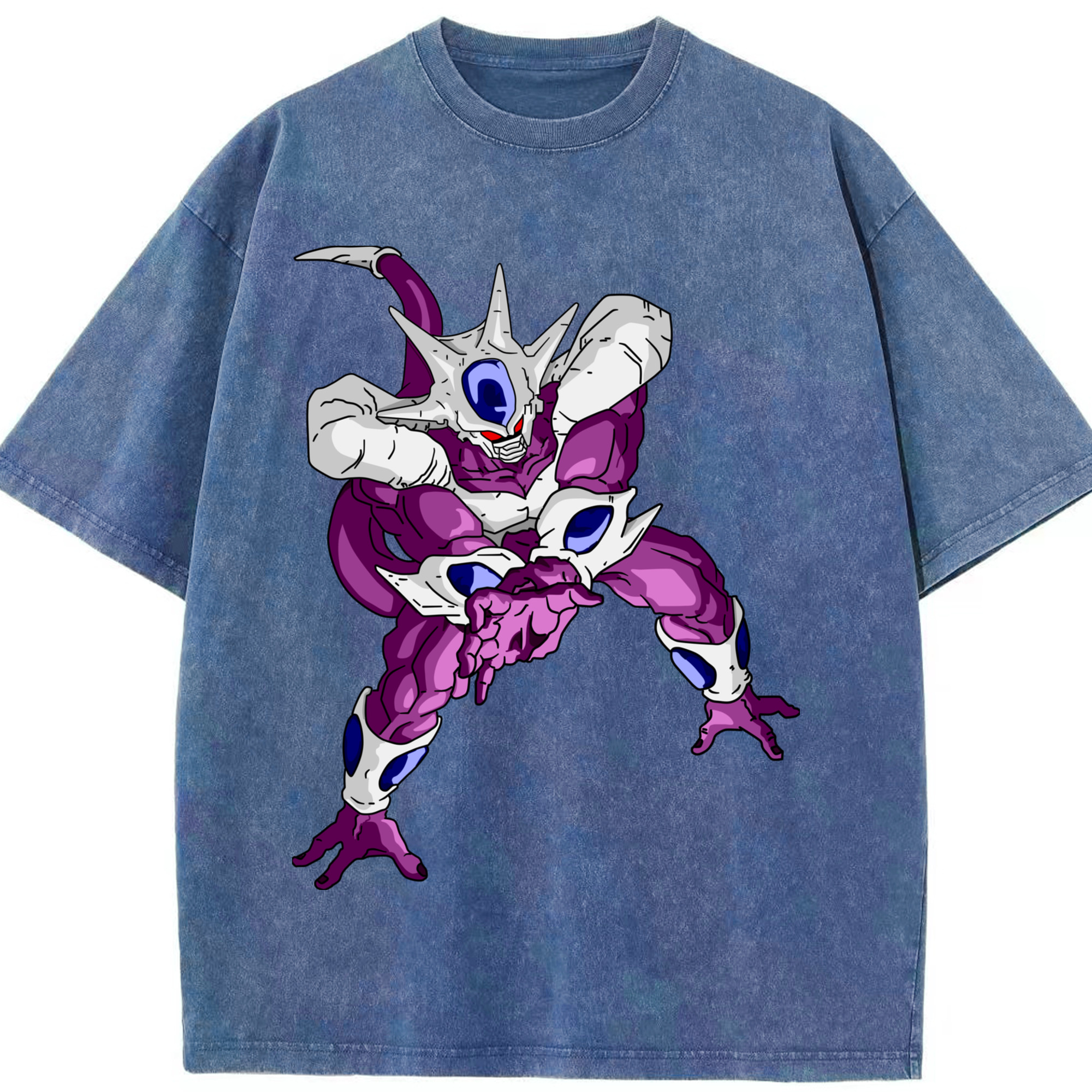 （画像用） ドラゴンボール クウラ DRAGON BALL Cooler Coora 綿100% ヴィンテージ風 半袖Tシャツ（フロントプリント）