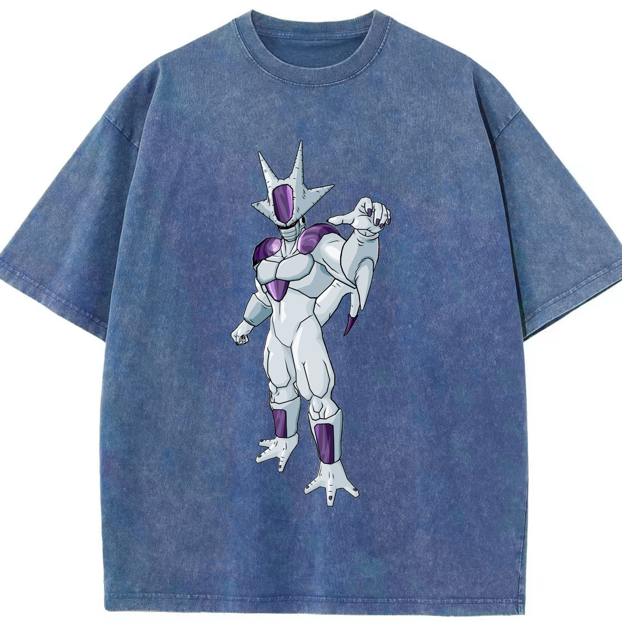 （画像用） ドラゴンボール クウラ DRAGON BALL Cooler Coora 綿100% ヴィンテージ風 半袖Tシャツ（フロントプリント）