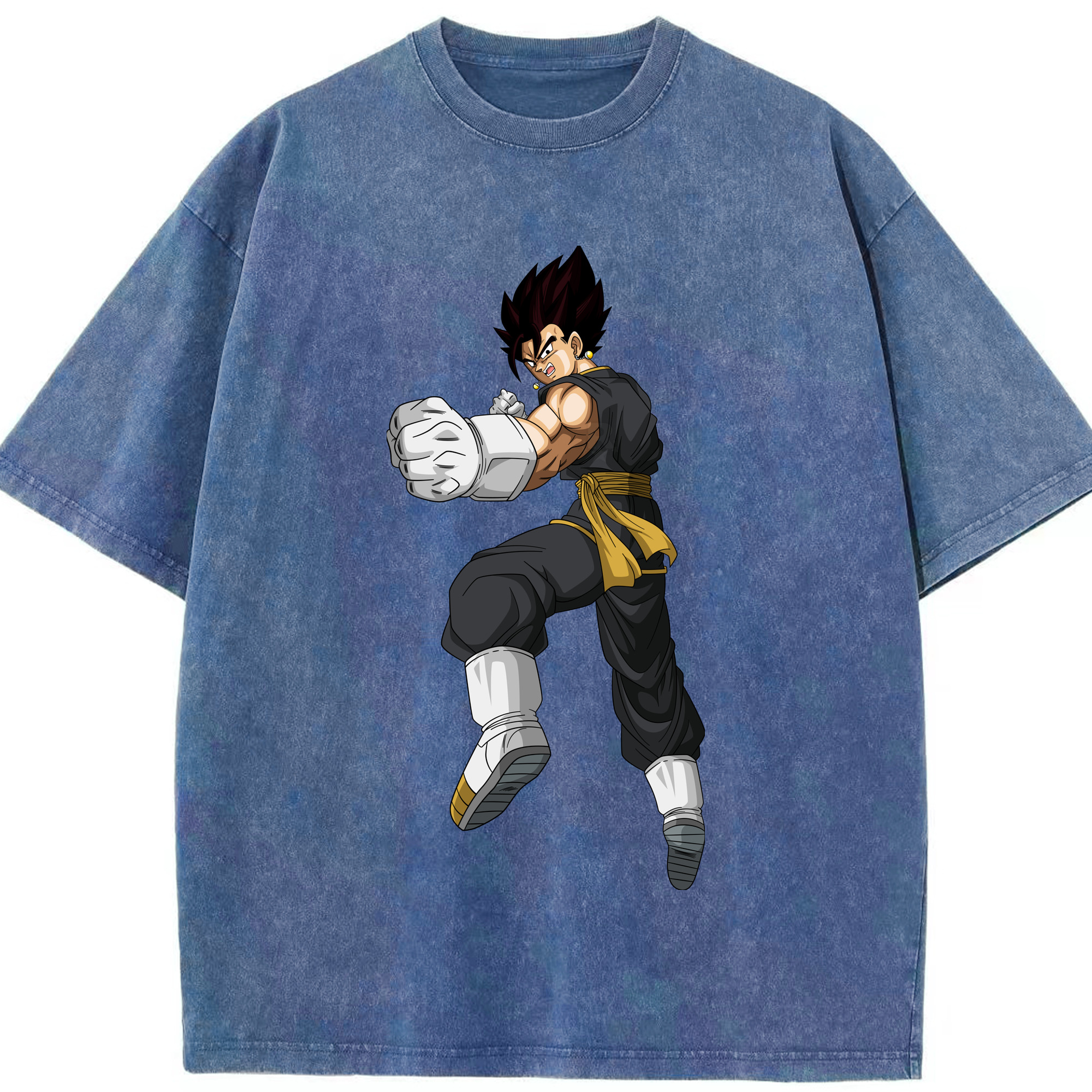 （画像用） ドラゴンボール ベジット DRAGON BALL Vegetto 綿100% ヴィンテージ風 半袖Tシャツ（フロントプリント）