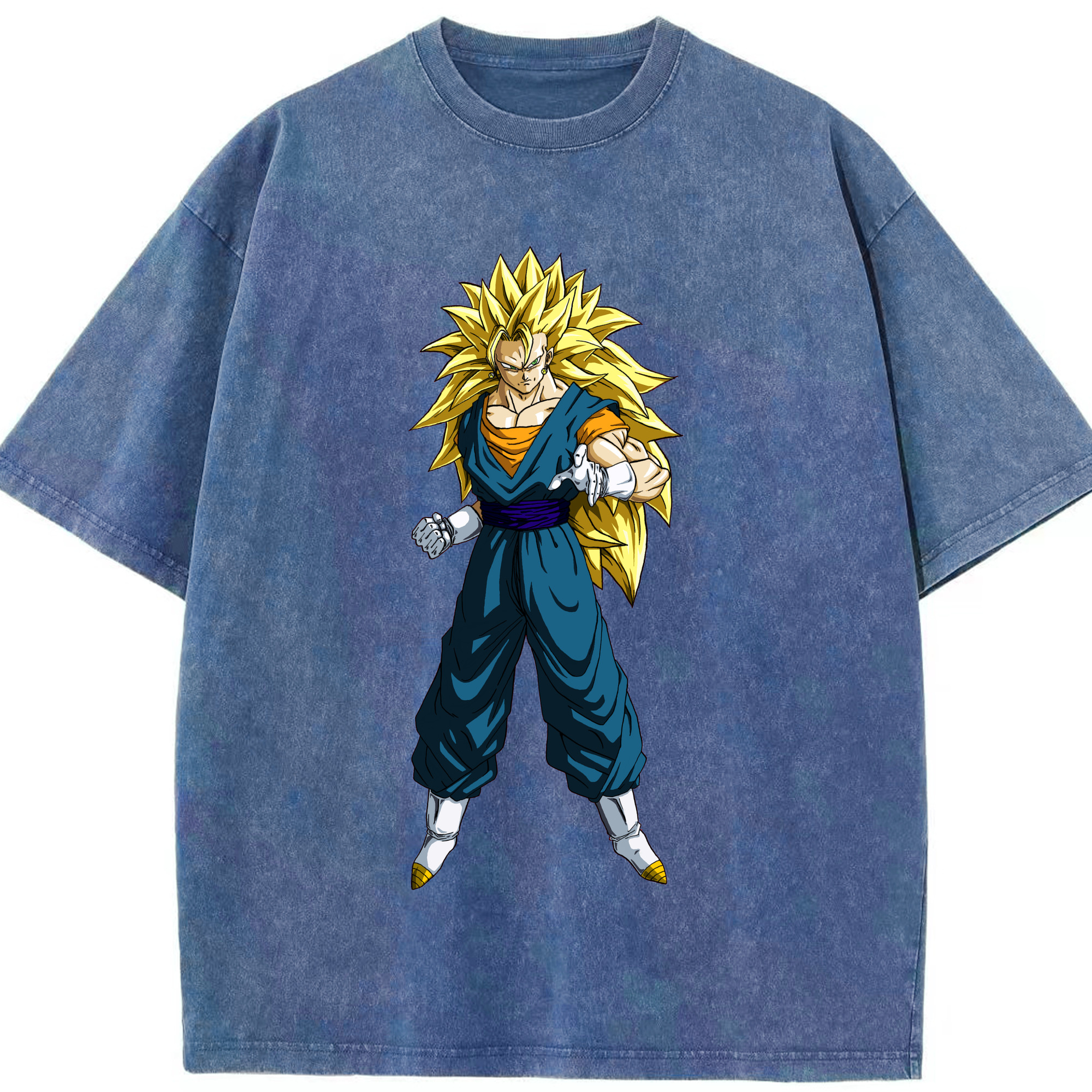 （画像用） ドラゴンボール ベジット DRAGON BALL Vegetto 綿100% ヴィンテージ風 半袖Tシャツ（フロントプリント）
