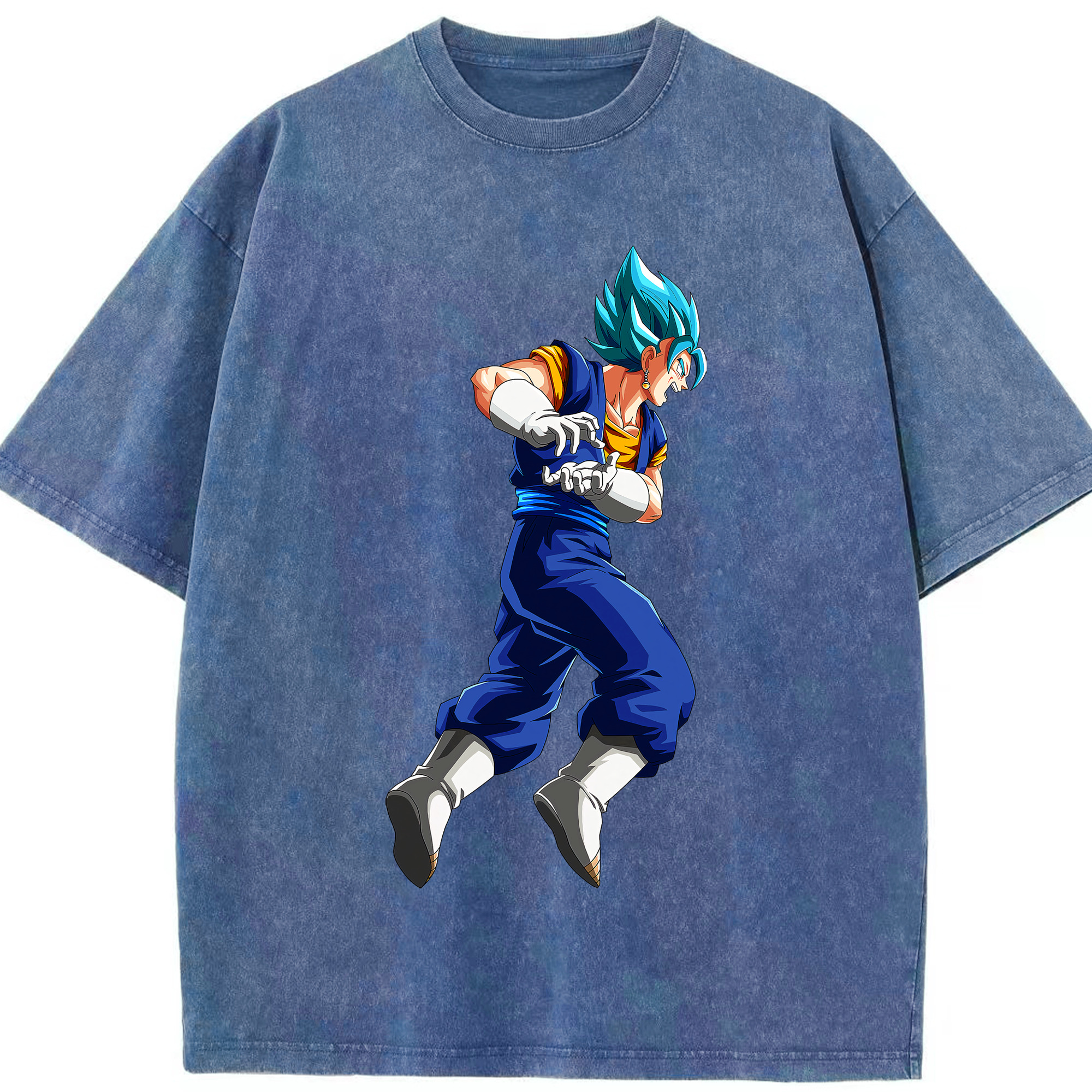 （画像用） ドラゴンボール ベジット DRAGON BALL Vegetto 綿100% ヴィンテージ風 半袖Tシャツ（フロントプリント）
