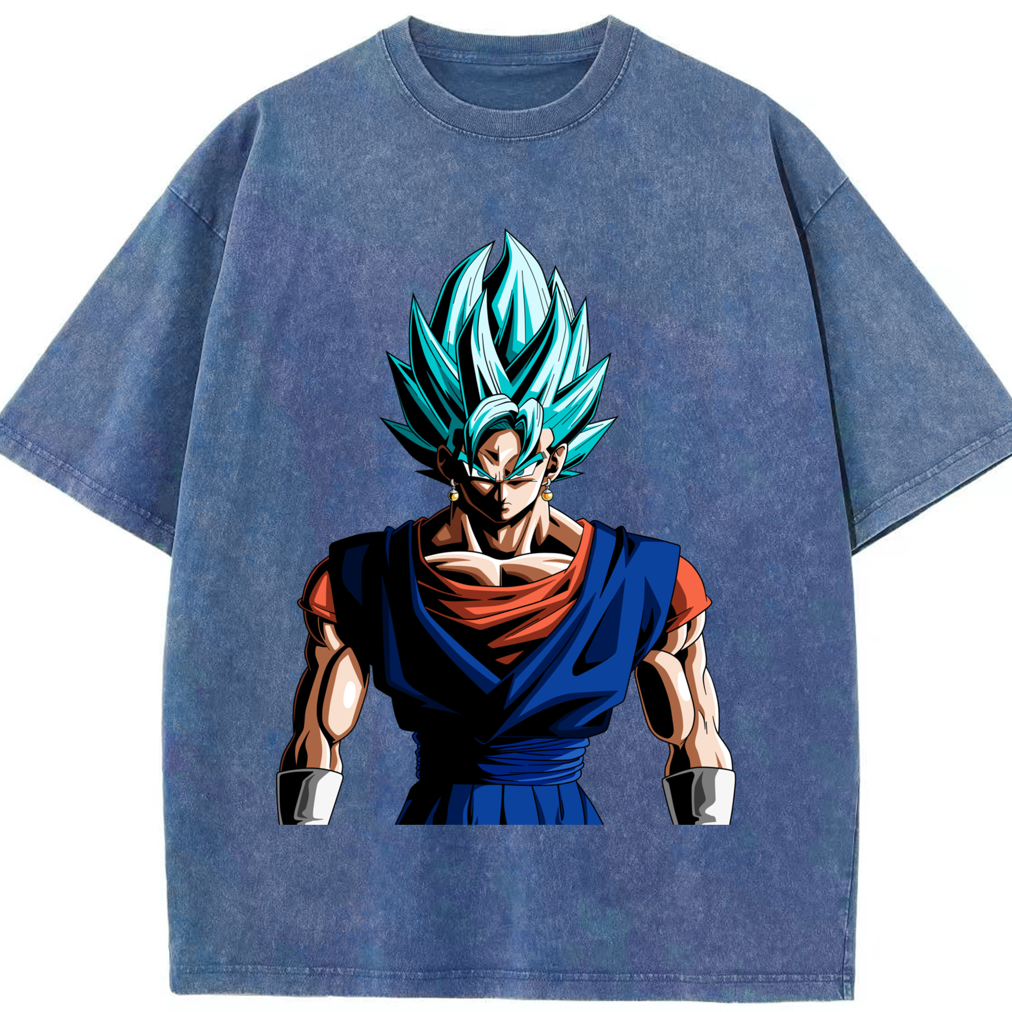（画像用） ドラゴンボール ベジット DRAGON BALL Vegetto 綿100% ヴィンテージ風 半袖Tシャツ（フロントプリント）