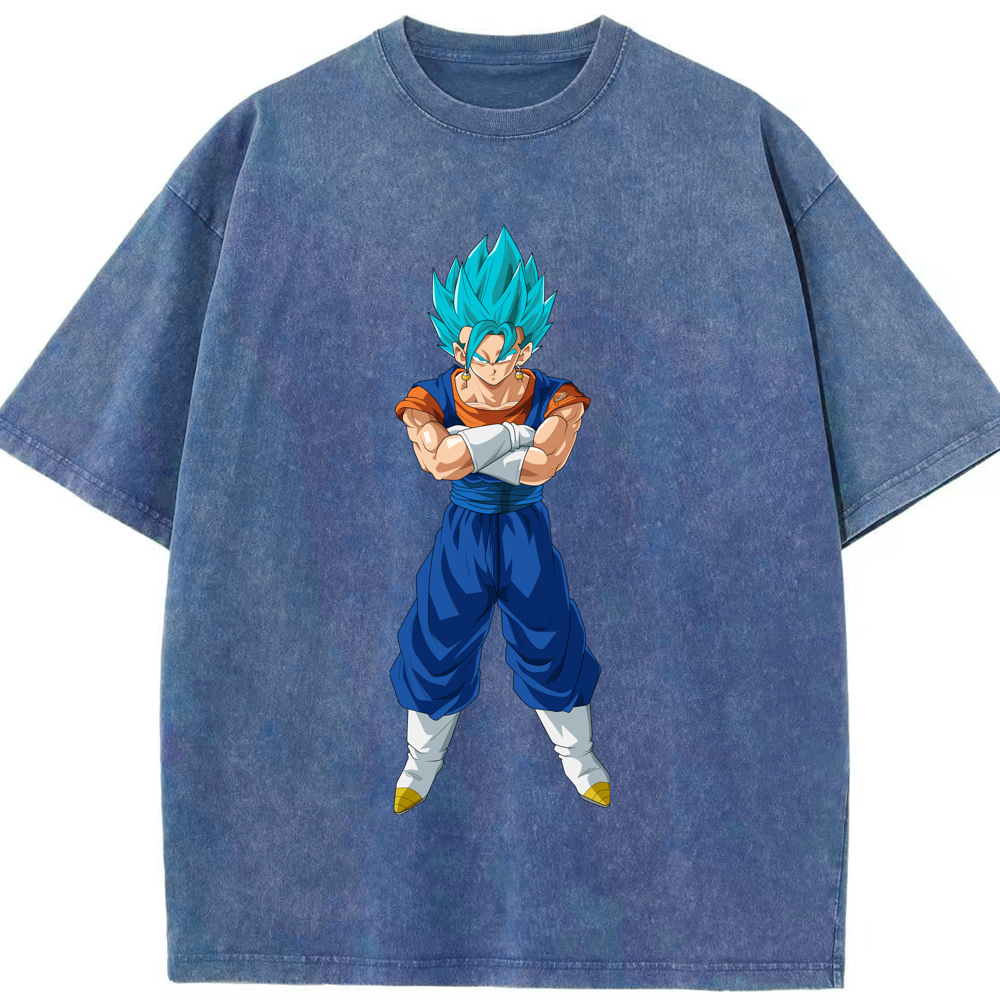 （画像用） ドラゴンボール ベジット DRAGON BALL Vegetto 綿100% ヴィンテージ風 半袖Tシャツ（フロントプリント）