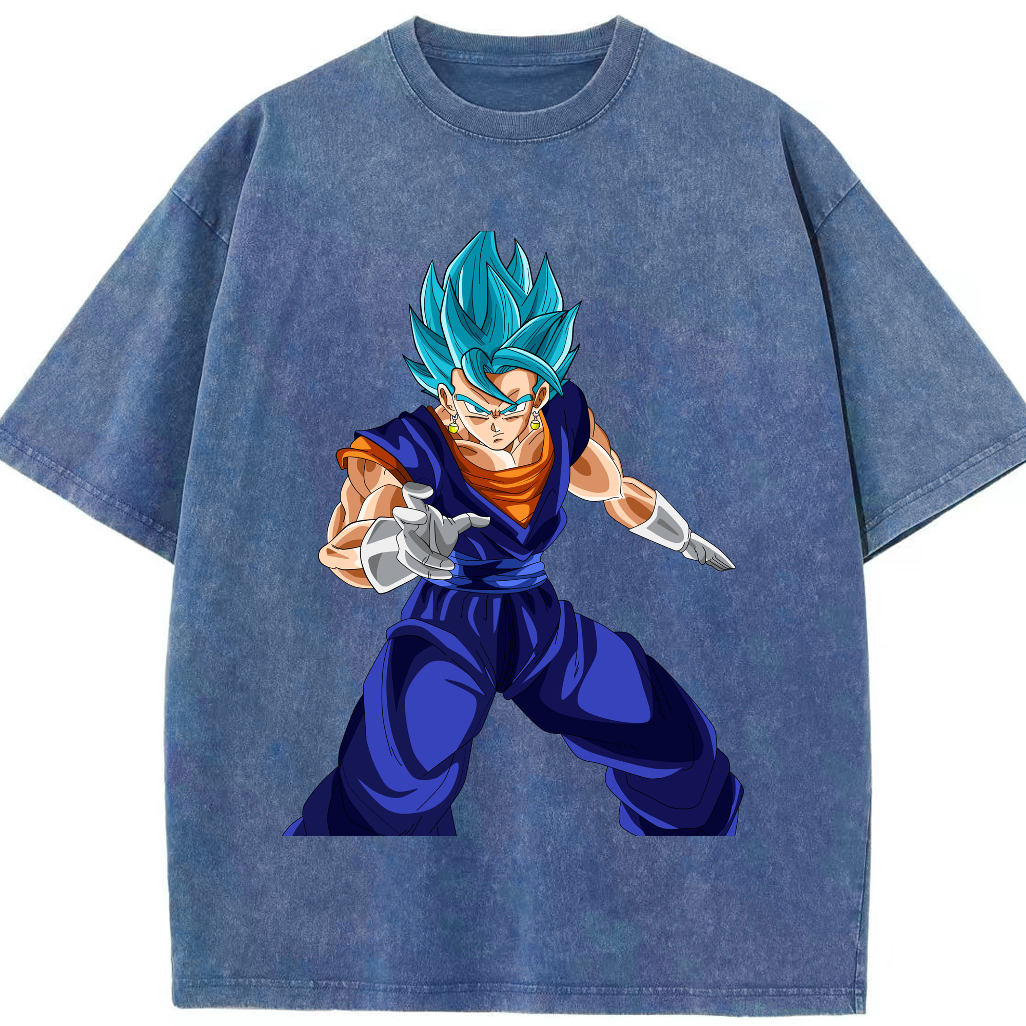 （画像用） ドラゴンボール ベジット DRAGON BALL Vegetto 綿100% ヴィンテージ風 半袖Tシャツ（フロントプリント）