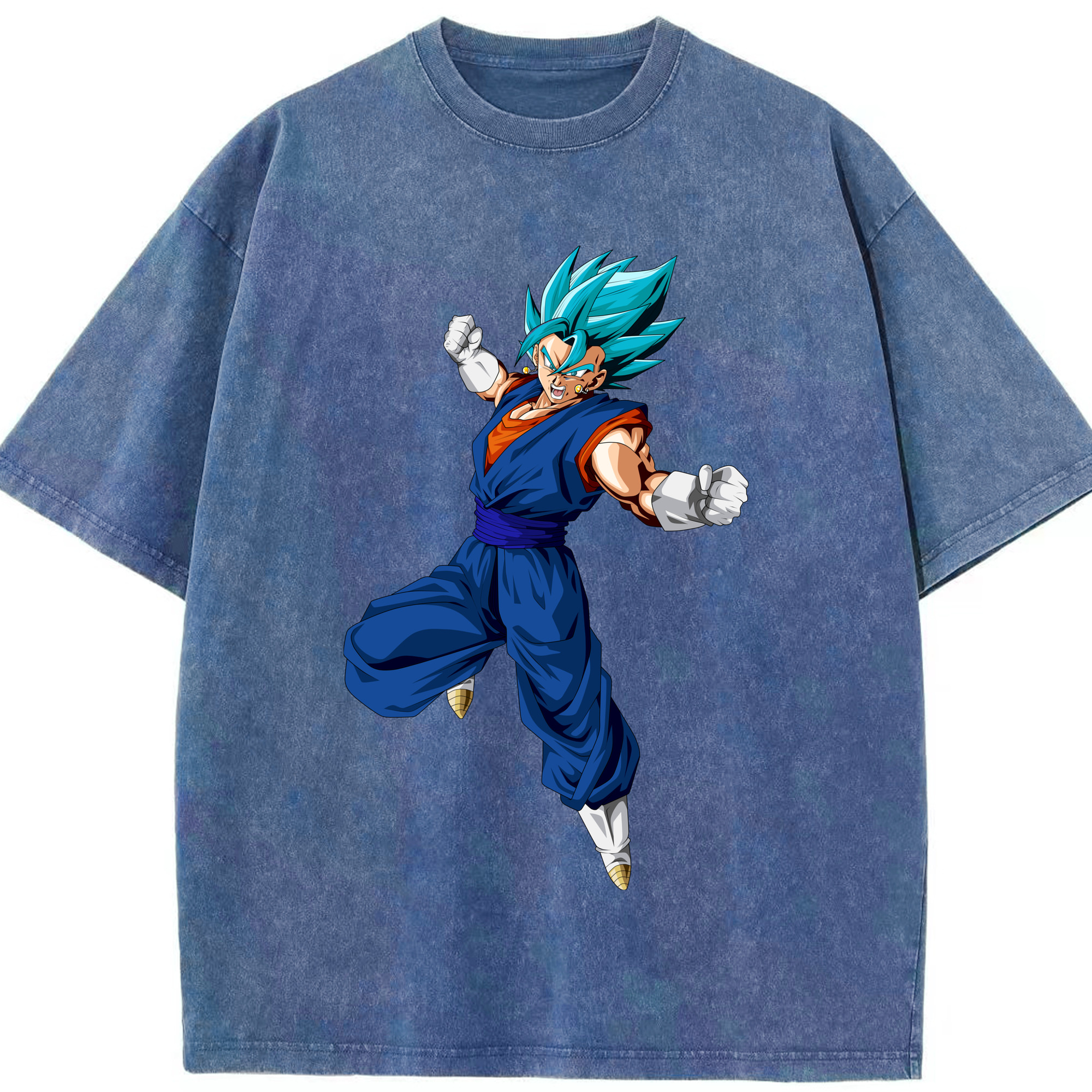 （画像用） ドラゴンボール ベジット DRAGON BALL Vegetto 綿100% ヴィンテージ風 半袖Tシャツ（フロントプリント）