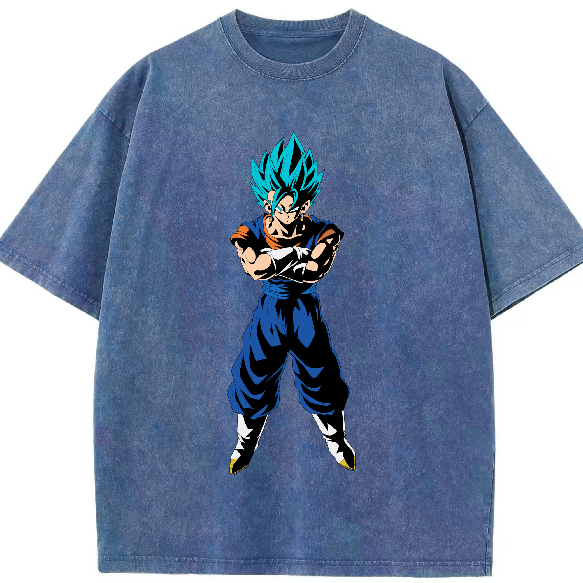 （画像用） ドラゴンボール ベジット DRAGON BALL Vegetto 綿100% ヴィンテージ風 半袖Tシャツ（フロントプリント）