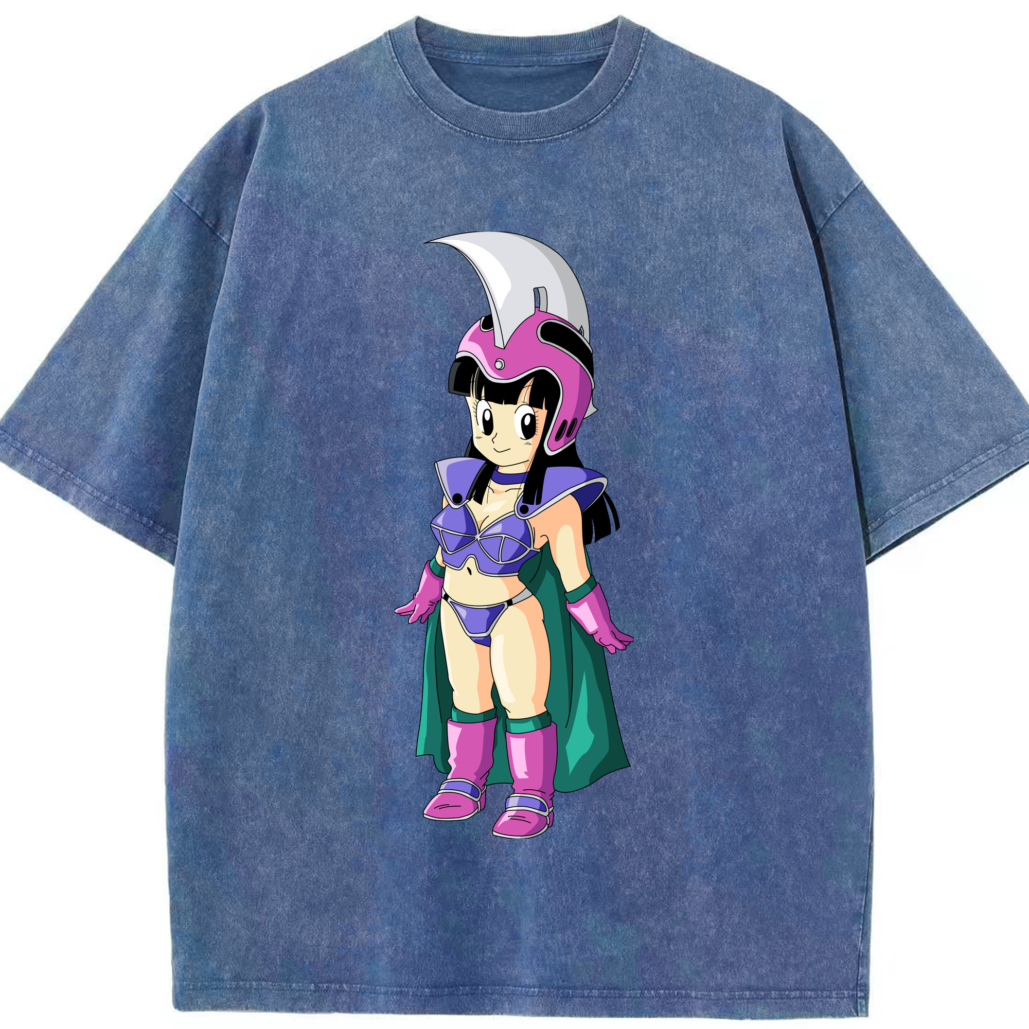 （画像用） ドラゴンボール チチ DRAGON BALL Chichi 綿100% ヴィンテージ風 半袖Tシャツ（フロントプリント）