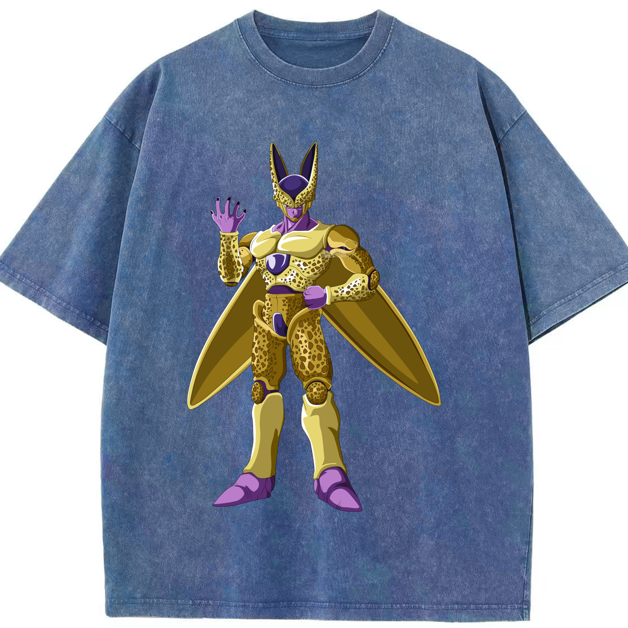 （画像用） ドラゴンボール セル DRAGON BALL Cell 綿100% ヴィンテージ風 半袖Tシャツ（フロントプリント）