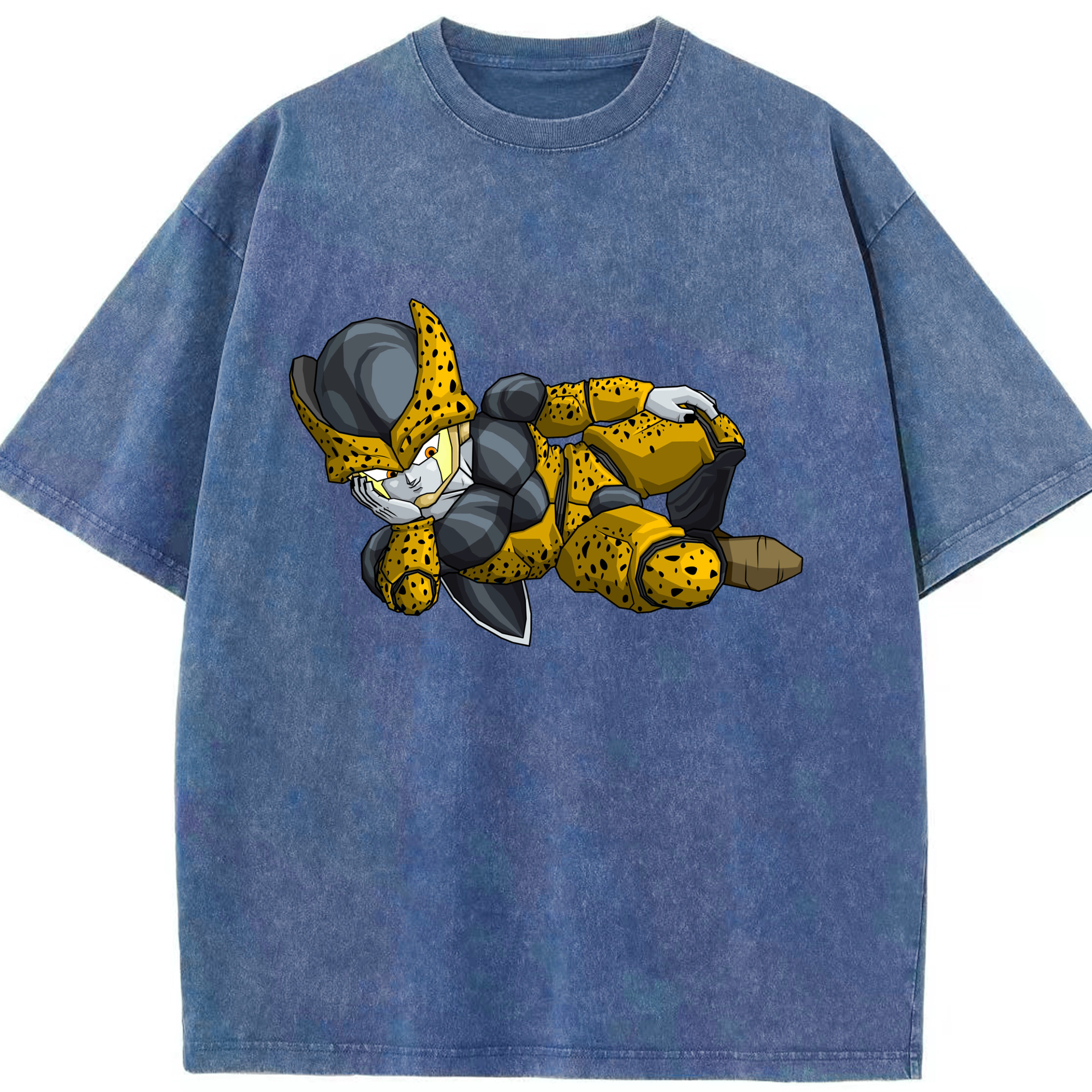 （画像用） ドラゴンボール セル DRAGON BALL Cell 綿100% ヴィンテージ風 半袖Tシャツ（フロントプリント）