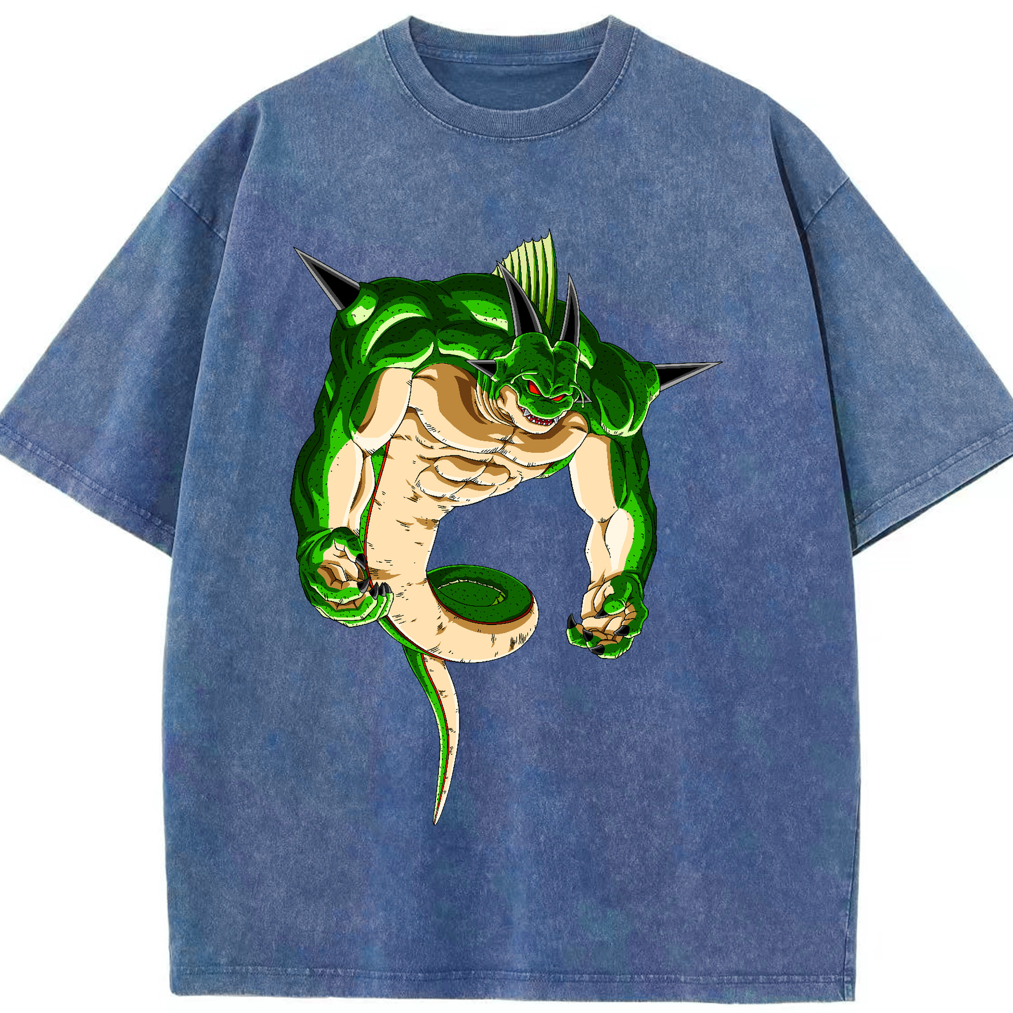 （画像用） ドラゴンボール 神龍 シェンロン DRAGON BALL Shenron 綿100% ヴィンテージ風 半袖Tシャツ（フロントプリント）