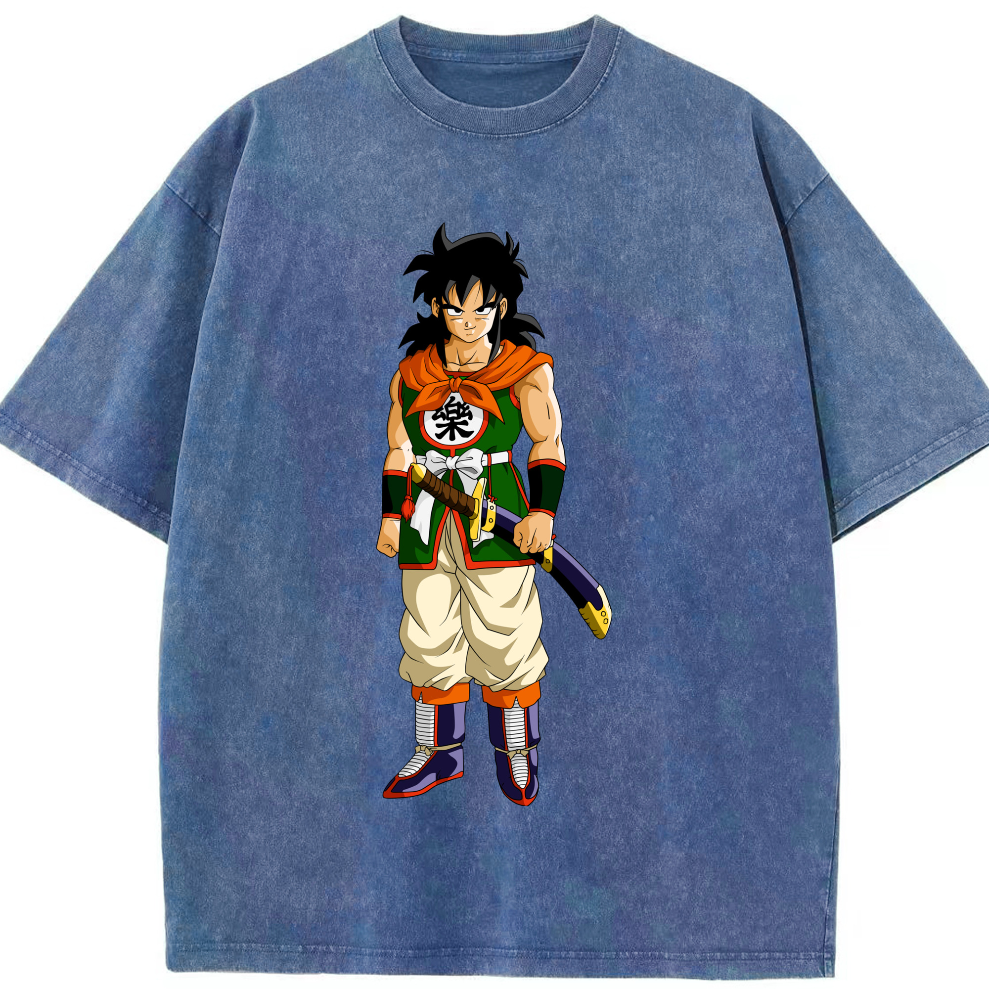 （画像用） ドラゴンボール ヤムチャ DRAGON BALL Yamcha 綿100% ヴィンテージ風 半袖Tシャツ（フロントプリント）
