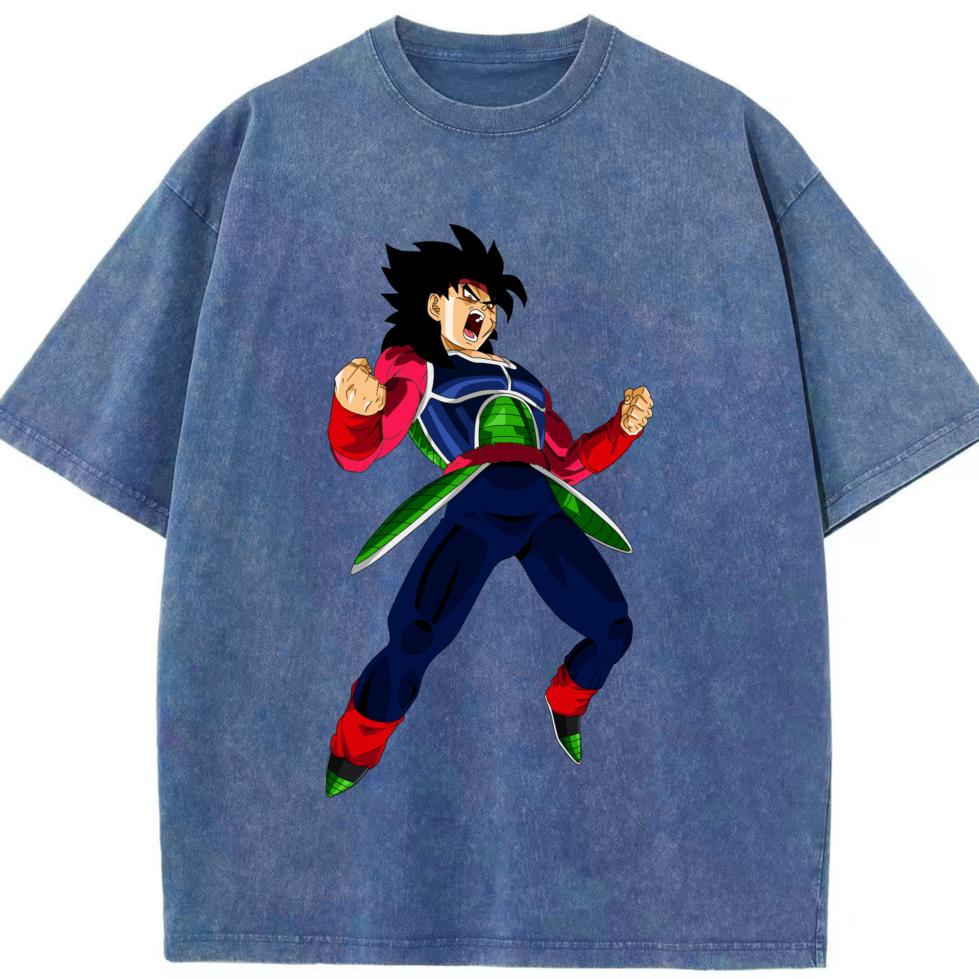 （画像用） ドラゴンボール バーダック DRAGON BALL Burdock 綿100% ヴィンテージ風 半袖Tシャツ（フロントプリント）