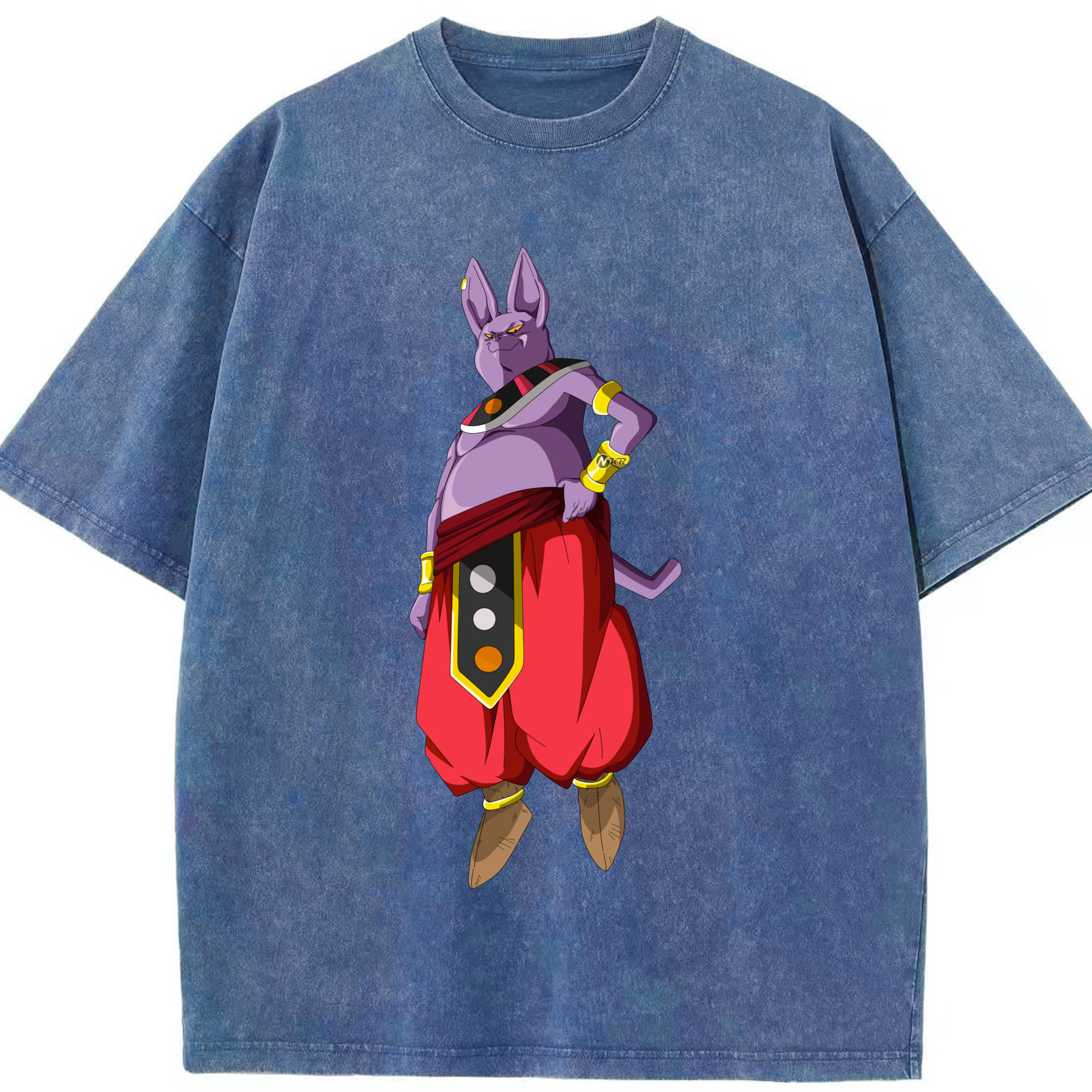 （画像用） ドラゴンボール シャンパ DRAGON BALL Champa 綿100% ヴィンテージ風 半袖Tシャツ（フロントプリント）