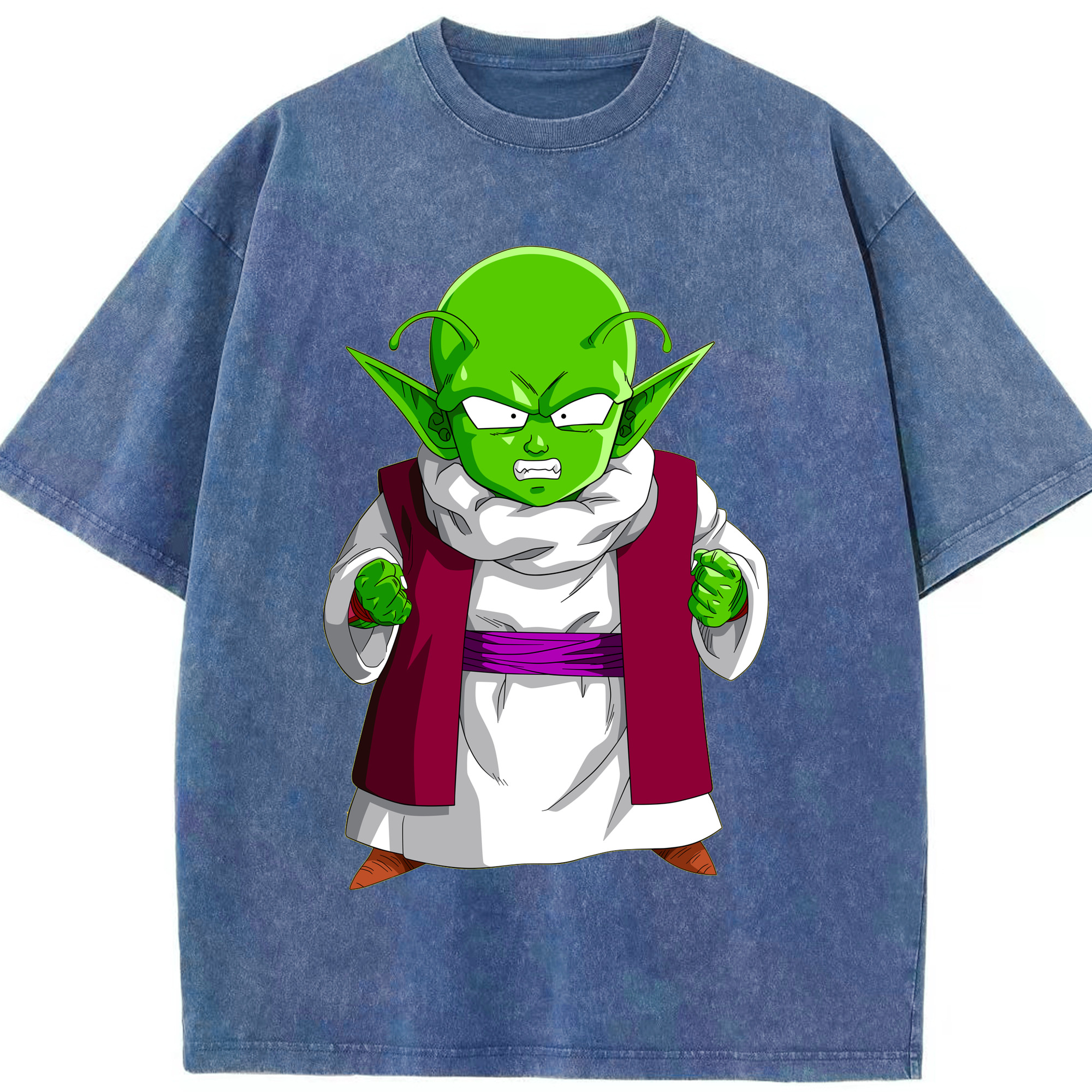 （画像用） ドラゴンボール ピッコロ DRAGON BALL Piccolo 綿100% ヴィンテージ風 半袖Tシャツ（フロントプリント）