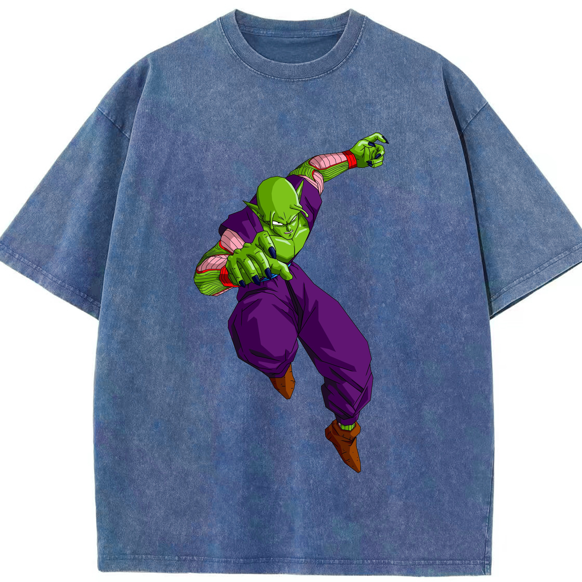 （画像用） ドラゴンボール ピッコロ DRAGON BALL Piccolo 綿100% ヴィンテージ風 半袖Tシャツ（フロントプリント）