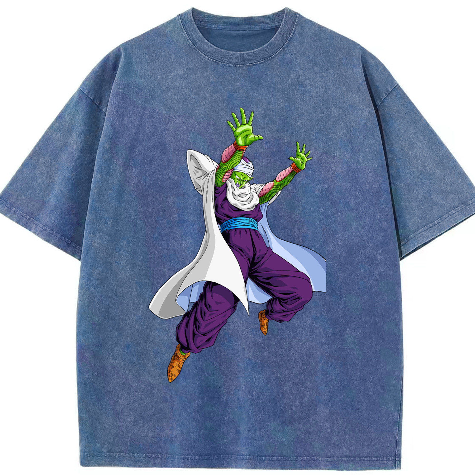 （画像用） ドラゴンボール ピッコロ DRAGON BALL Piccolo 綿100% ヴィンテージ風 半袖Tシャツ（フロントプリント）
