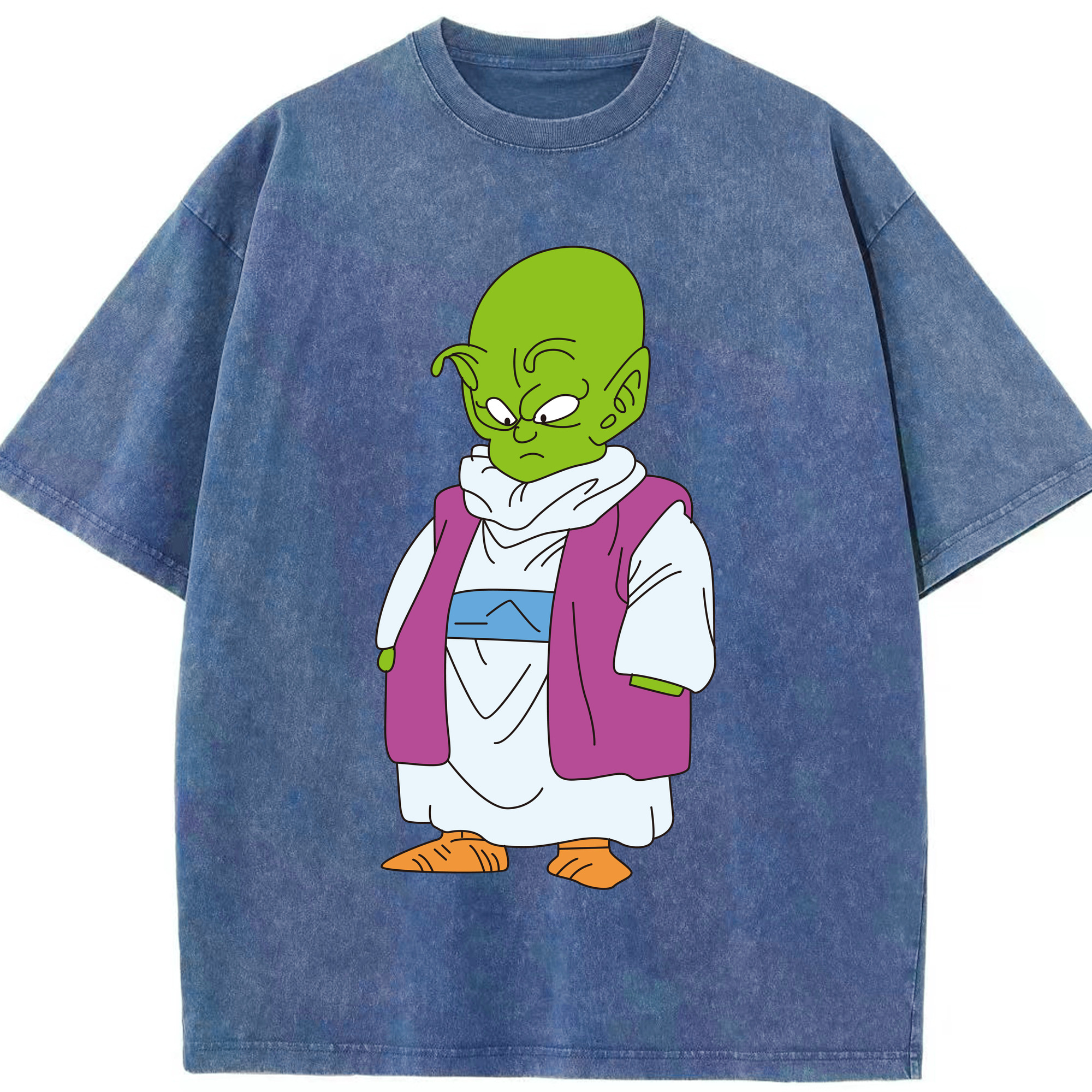 （画像用） ドラゴンボール ピッコロ DRAGON BALL Piccolo 綿100% ヴィンテージ風 半袖Tシャツ（フロントプリント）
