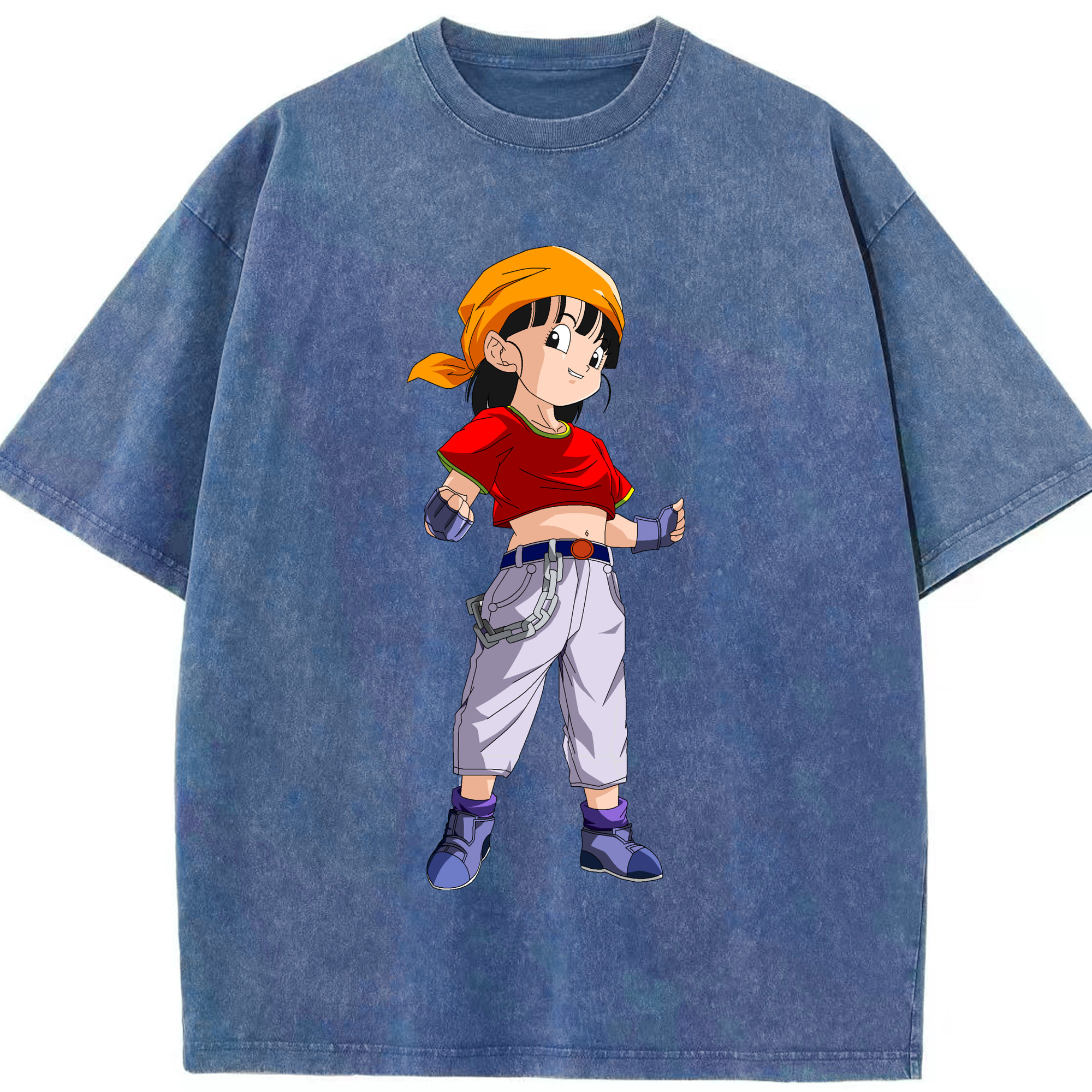 （画像用） ドラゴンボール パン DRAGON BALL Pan 綿100% ヴィンテージ風 半袖Tシャツ（フロントプリント）