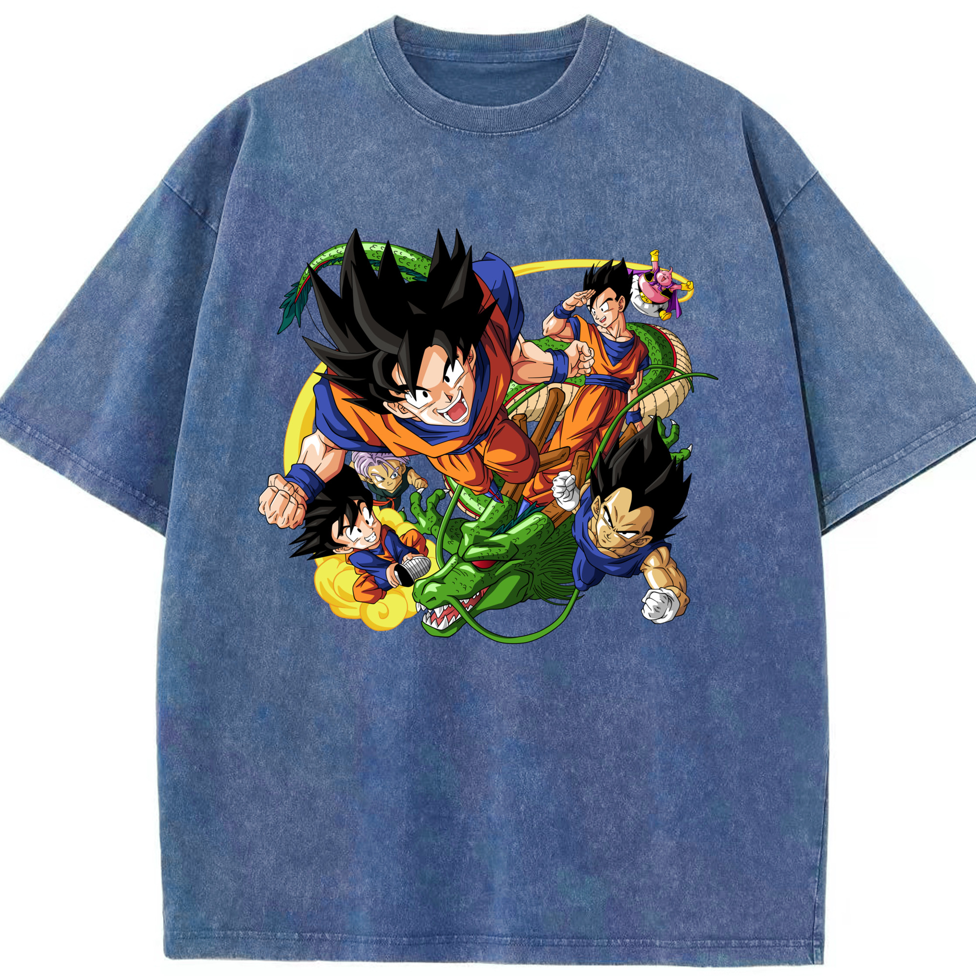 （画像用） ドラゴンボール DRAGON BALL 綿100% ヴィンテージ風 半袖Tシャツ（フロントプリント）