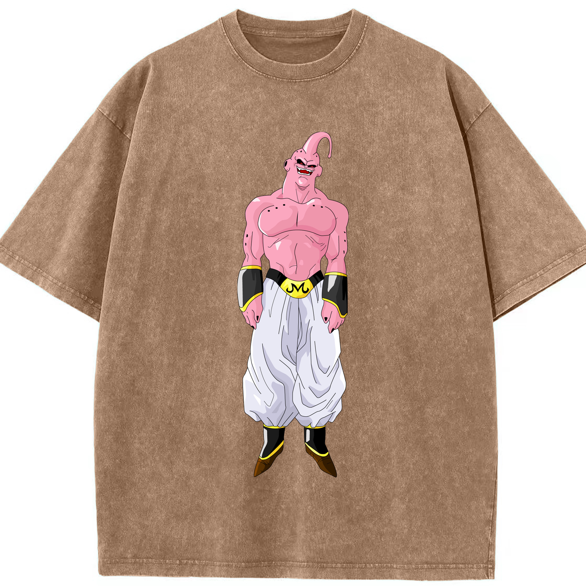 ドラゴンボール 魔人ブウ DRAGON BALL Majin Buu 綿100% ヴィンテージ風 半袖Tシャツ（フロントプリント）