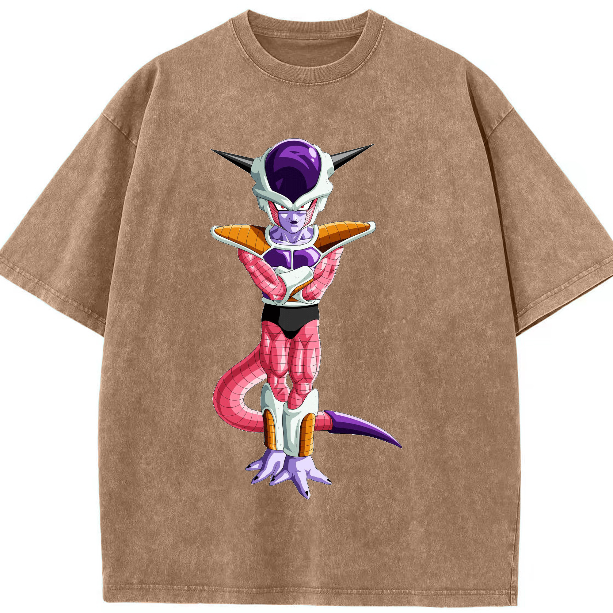 （画像用） ドラゴンボール フリーザ DRAGON BALL Frieza 綿100% ヴィンテージ風 半袖Tシャツ（フロントプリント）