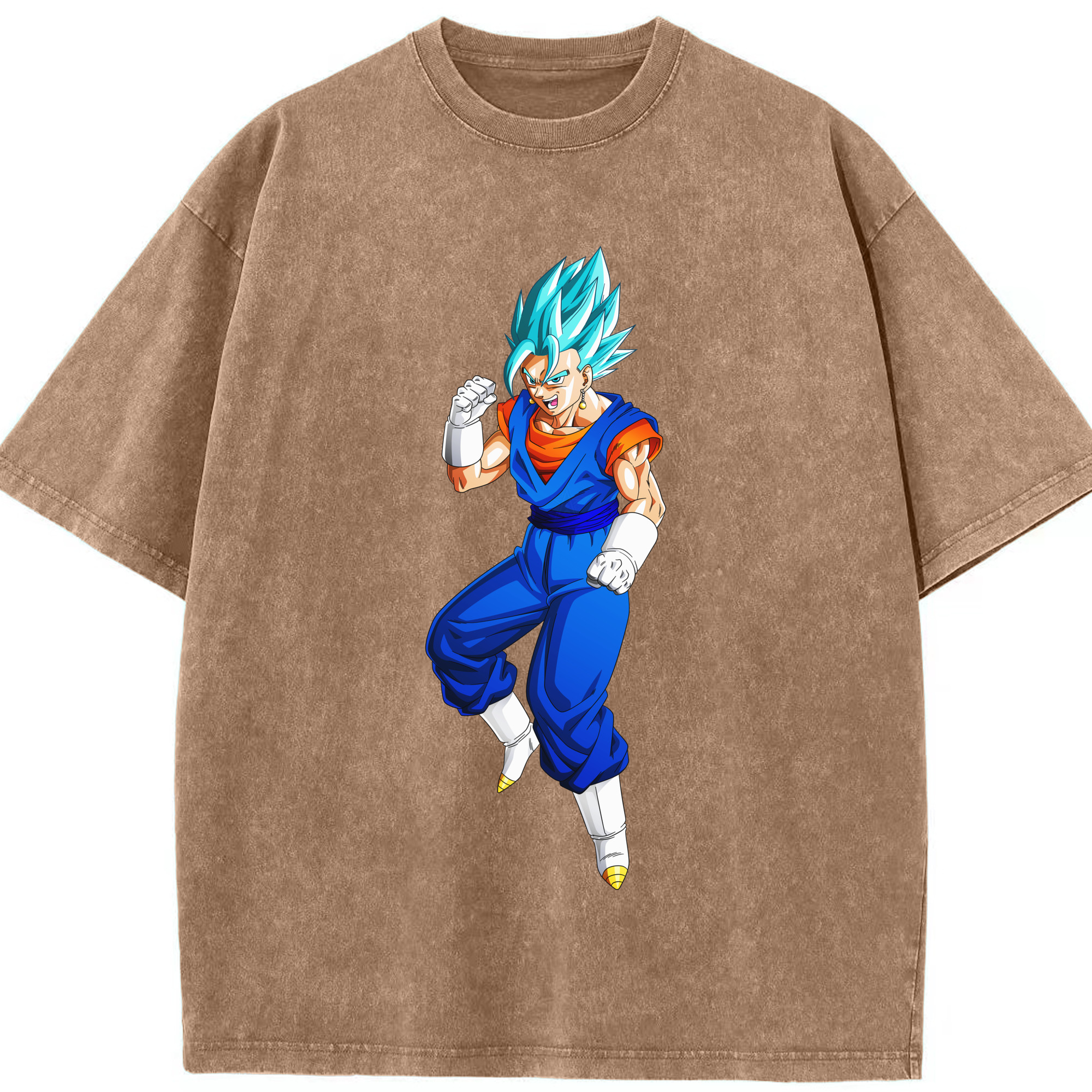 （画像用） ドラゴンボール ベジット DRAGON BALL Vegetto 綿100% ヴィンテージ風 半袖Tシャツ（フロントプリント）