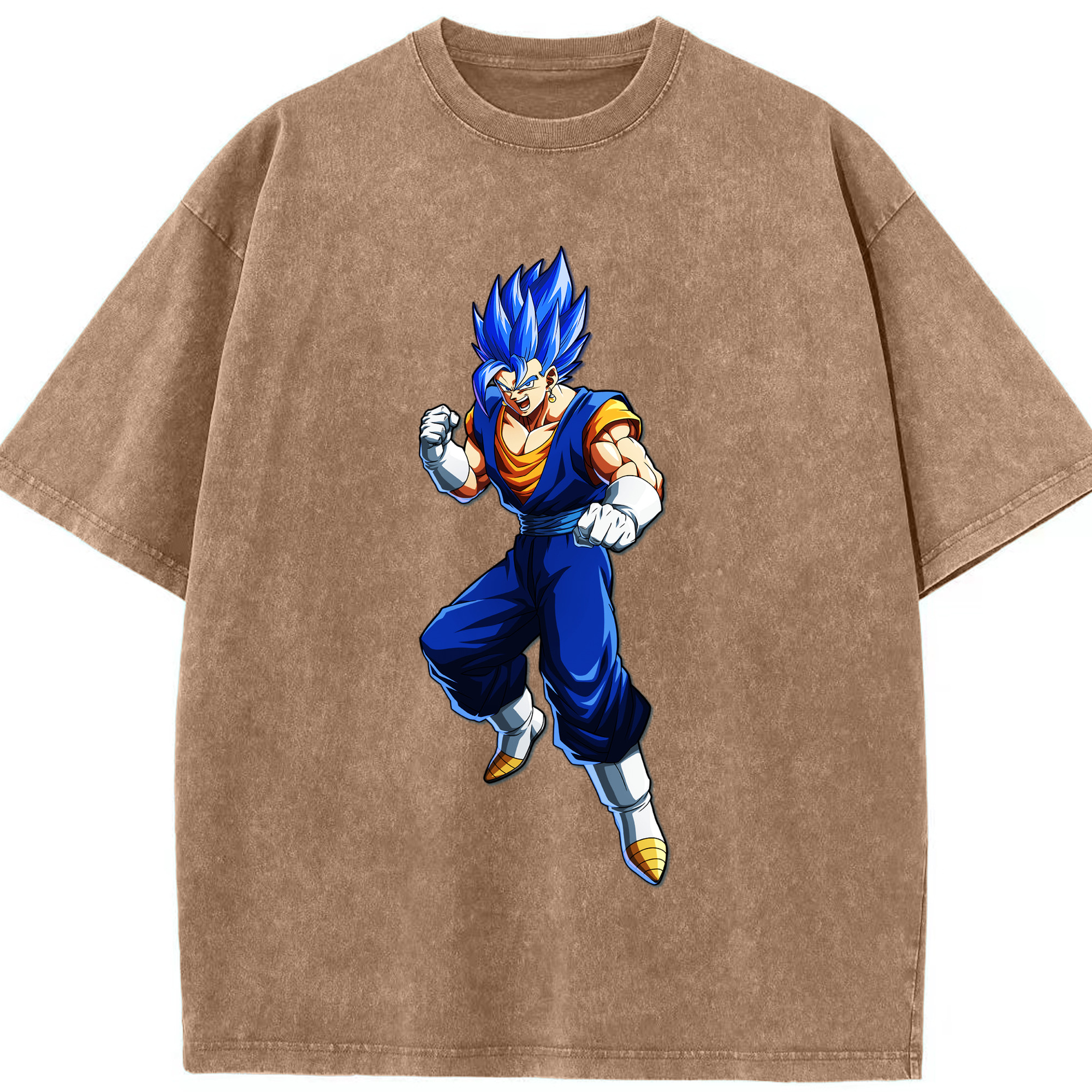 （画像用） ドラゴンボール ベジット DRAGON BALL Vegetto 綿100% ヴィンテージ風 半袖Tシャツ（フロントプリント）