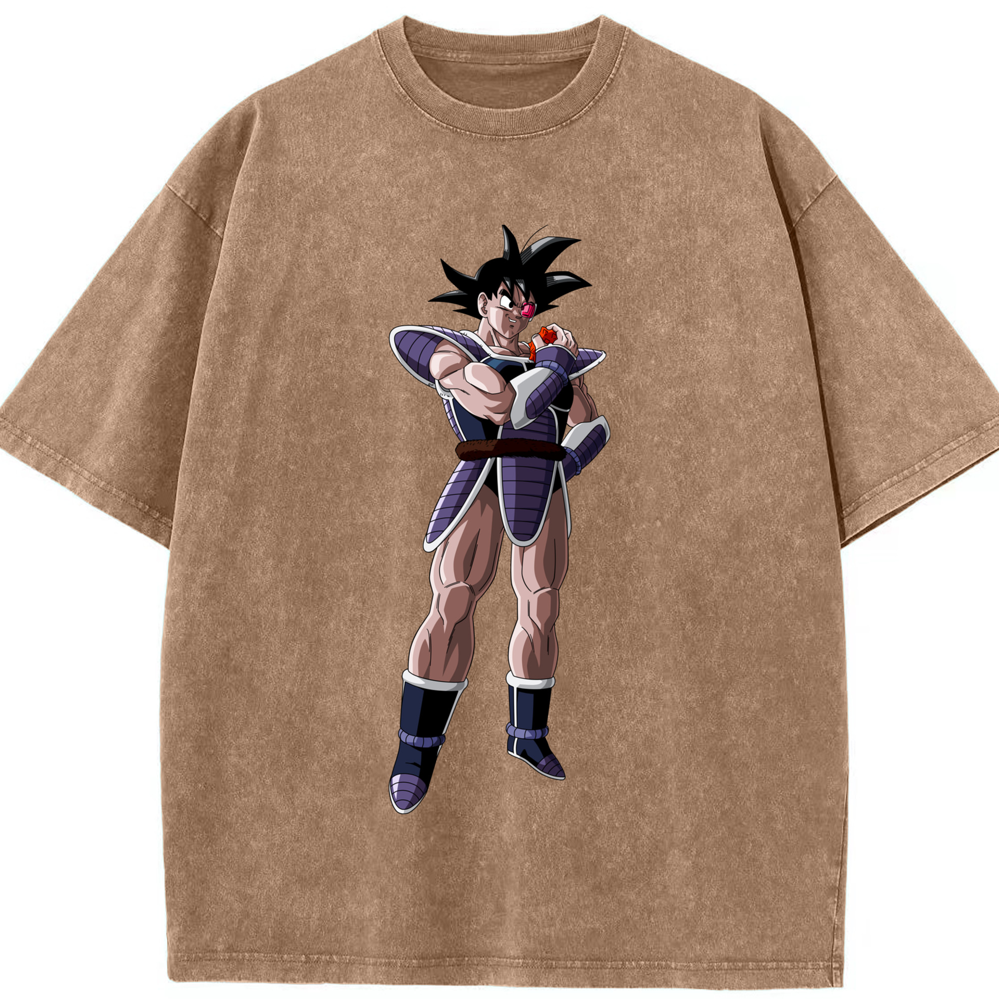 （画像用） ドラゴンボール 孫悟空（そん ごくう）Son Goku カカロット DRAGON BALL Kakarotto 綿100% ヴィンテージ風 半袖Tシャツ（フロントプリント）