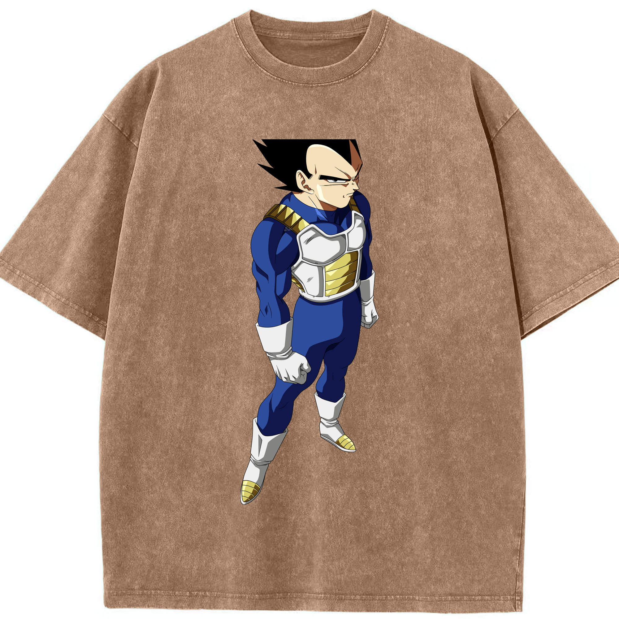 （画像用） ドラゴンボール ベジータ四世（Bejīta Yonsei）DRAGON BALL Vegeta IV 綿100% ヴィンテージ風 半袖Tシャツ（フロントプリント）