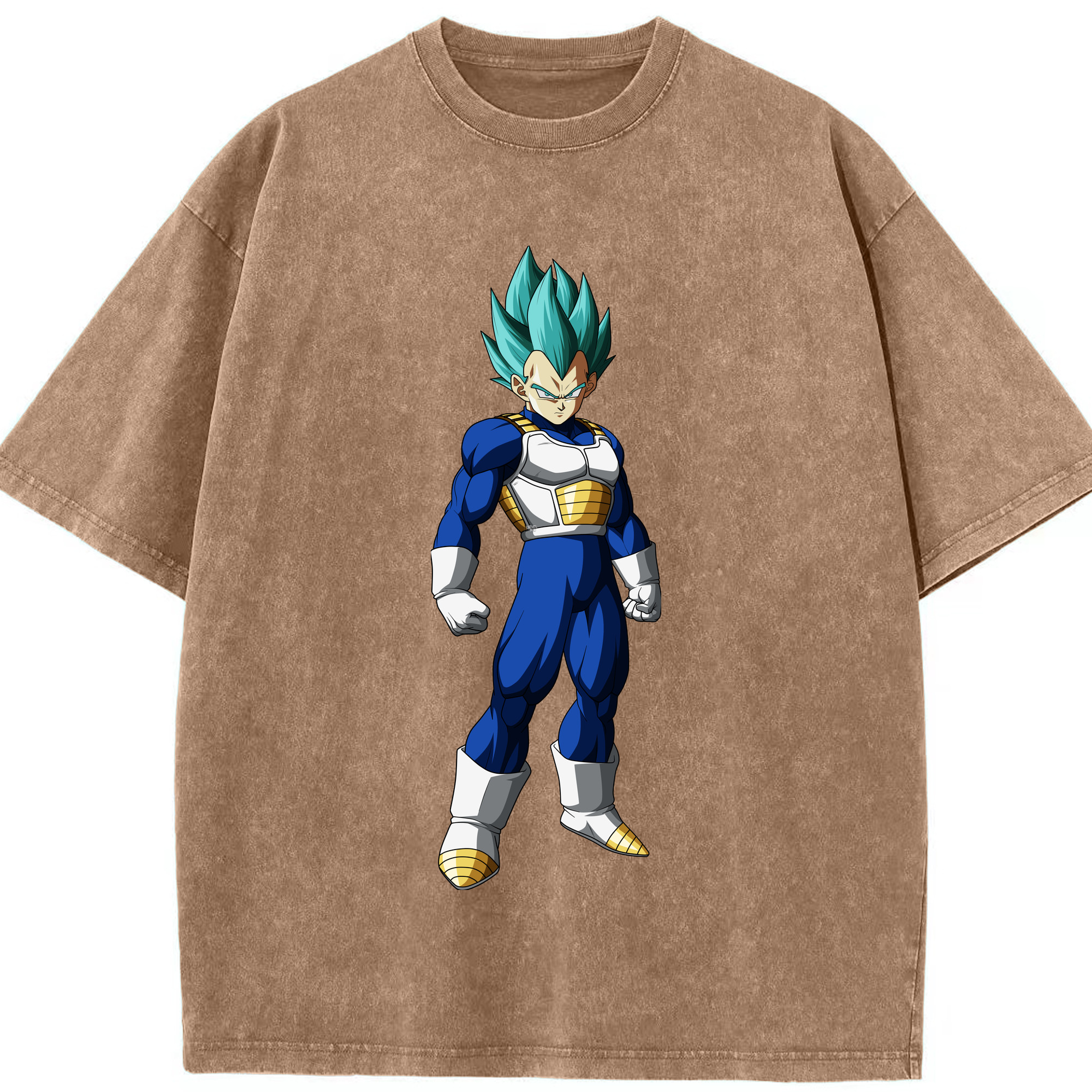 （画像用） ドラゴンボール ベジータ四世（Bejīta Yonsei）DRAGON BALL Vegeta IV 綿100% ヴィンテージ風 半袖Tシャツ（フロントプリント）